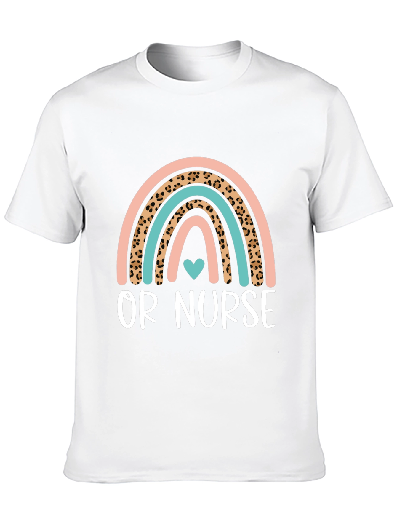 OR Nurse Rainbow Heart T-Shirt