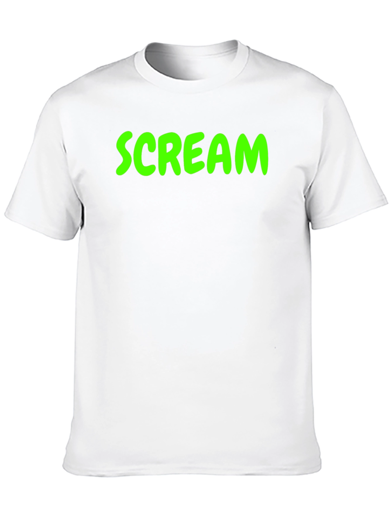 Scream Graphic Tee - Black Cotton Blend T-Shirt