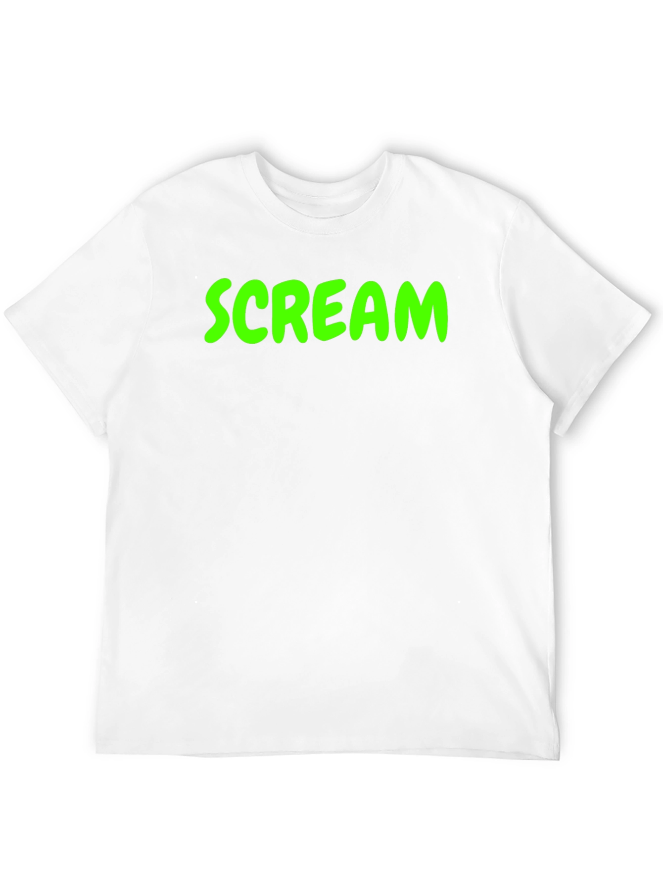 Scream Graphic Tee - Black Cotton Blend T-Shirt