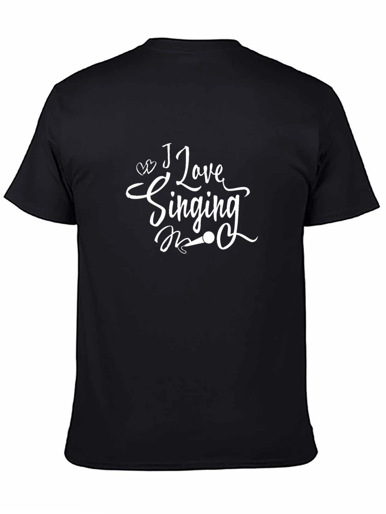 I Love Singing Graphic Tee - Black