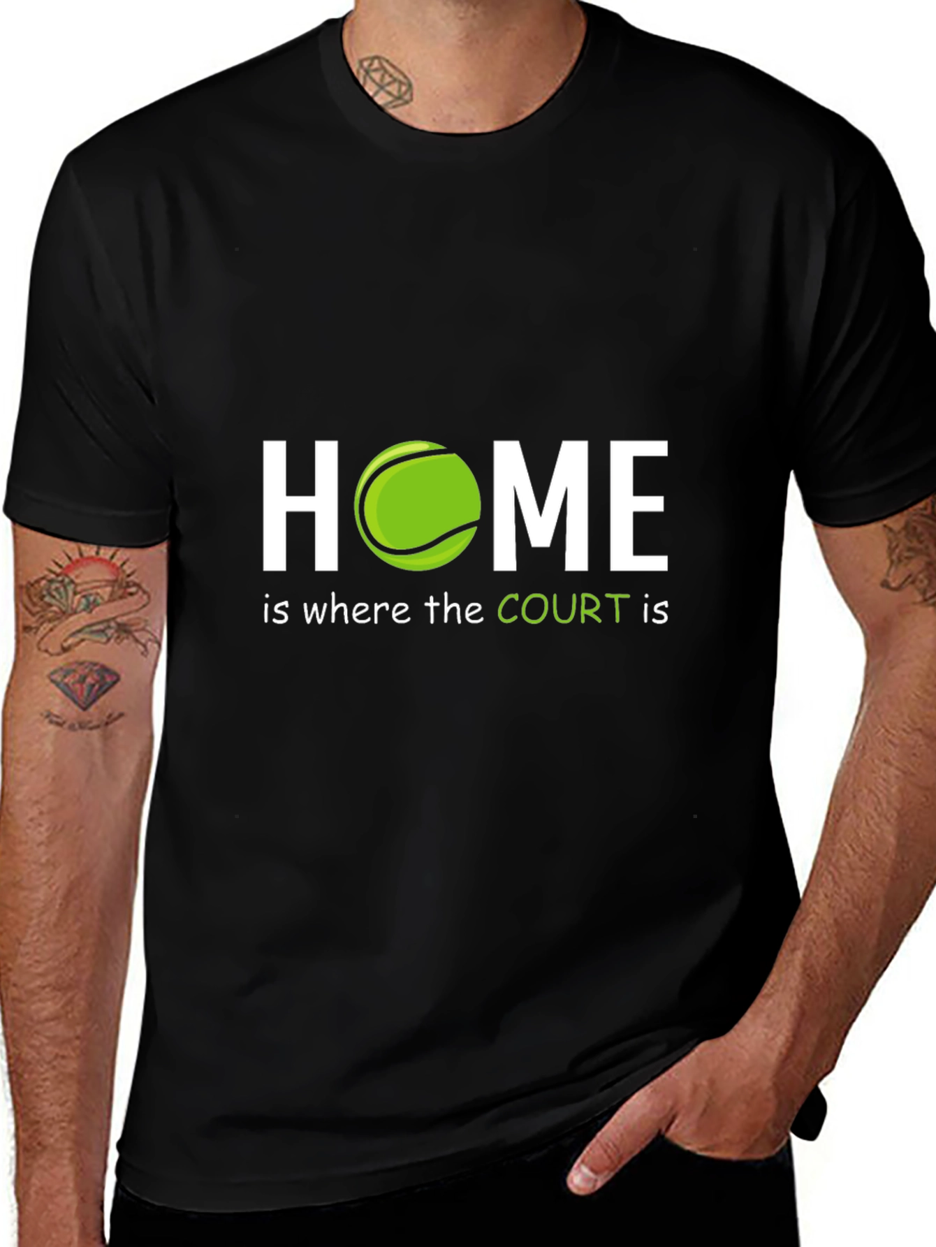Tennis Lover T-Shirt: Home is Where the Court Is