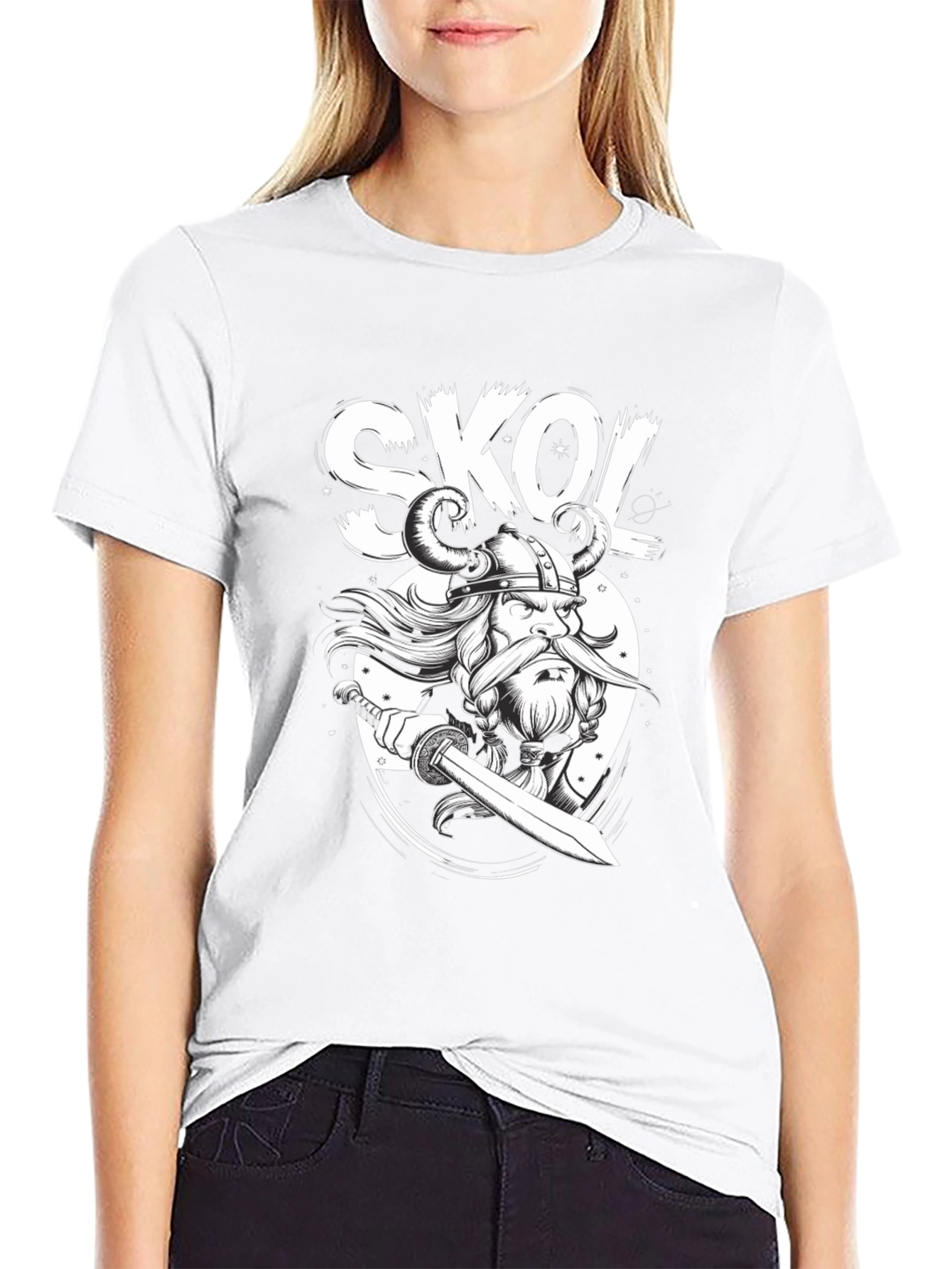 Skol Viking Graphic Tee - Black