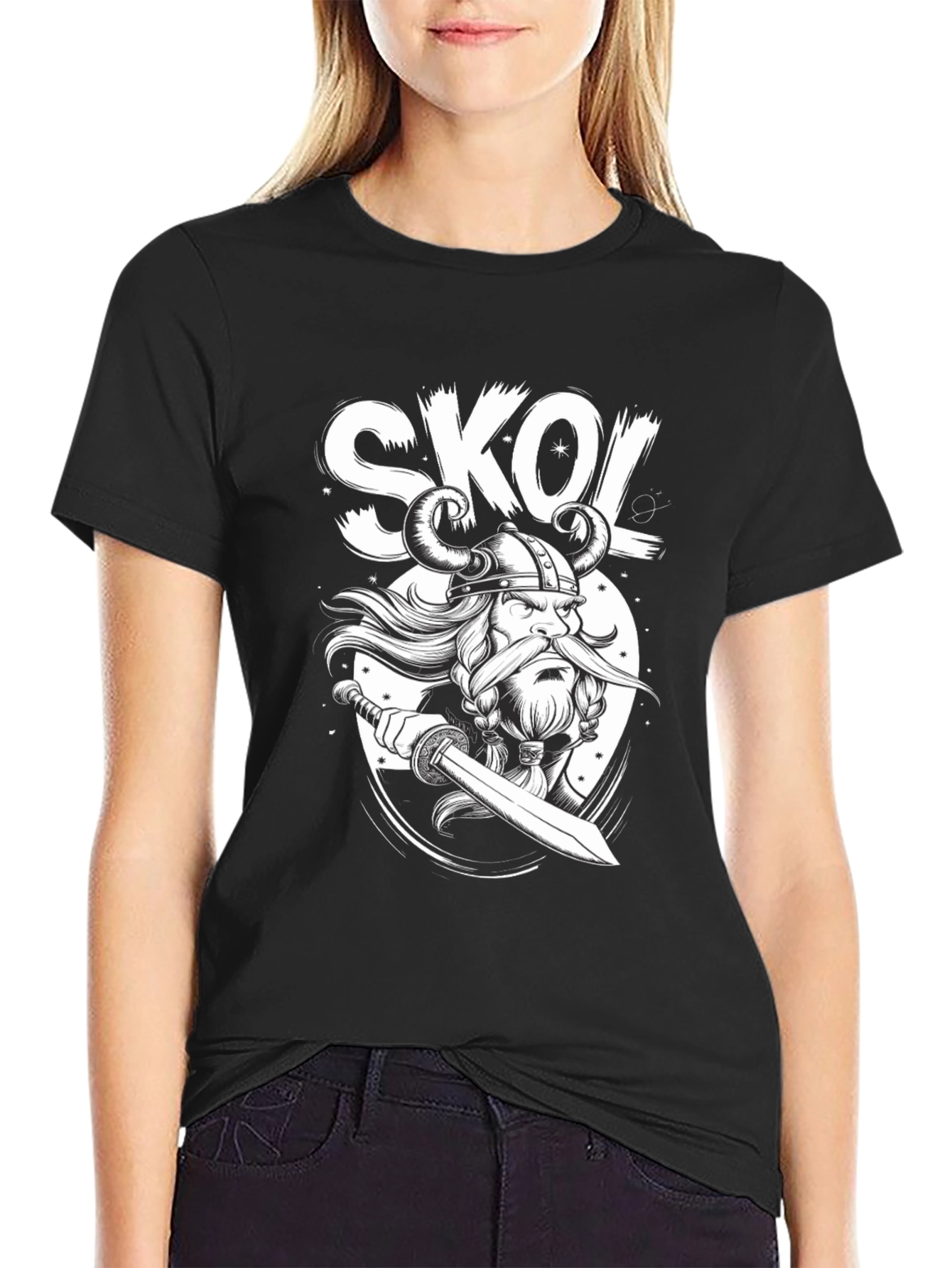 Skol Viking Graphic Tee - Black