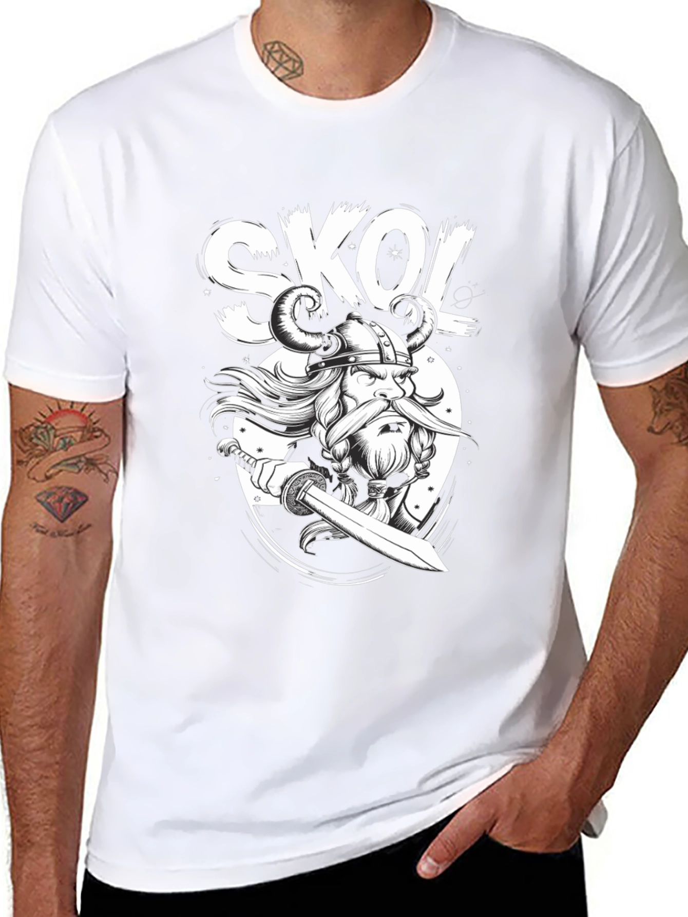 Skol Viking Graphic Tee - Black