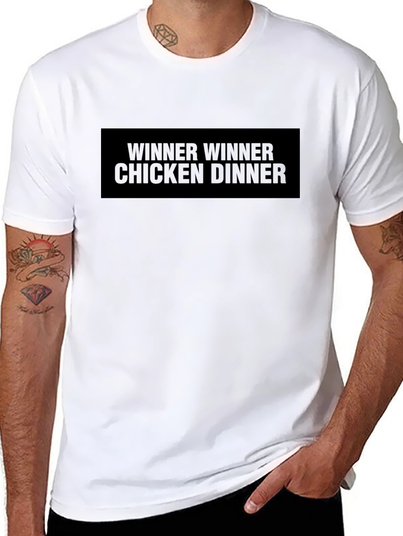 Winner Winner Chicken Dinner Black T-Shirt