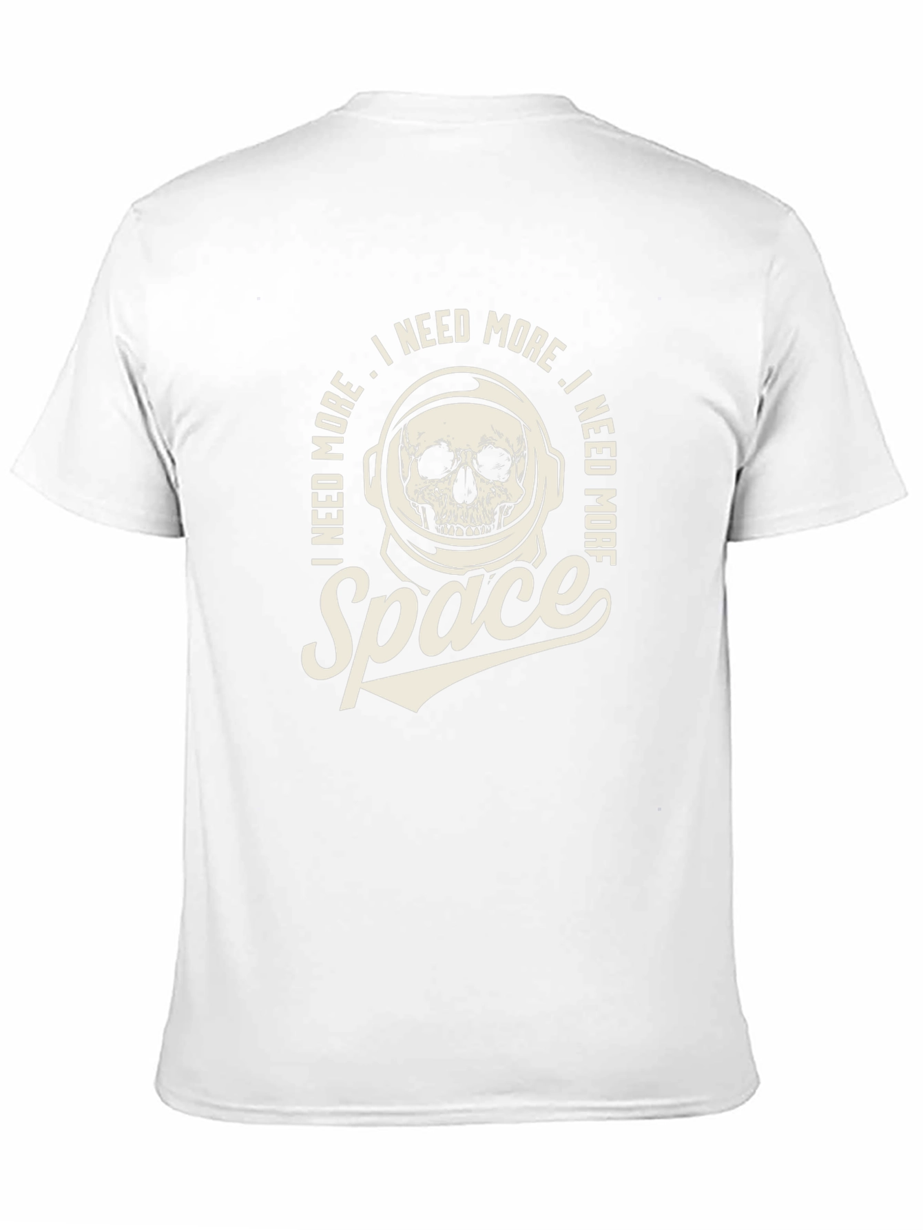 I Need More Space T-Shirt - Astronaut Skull