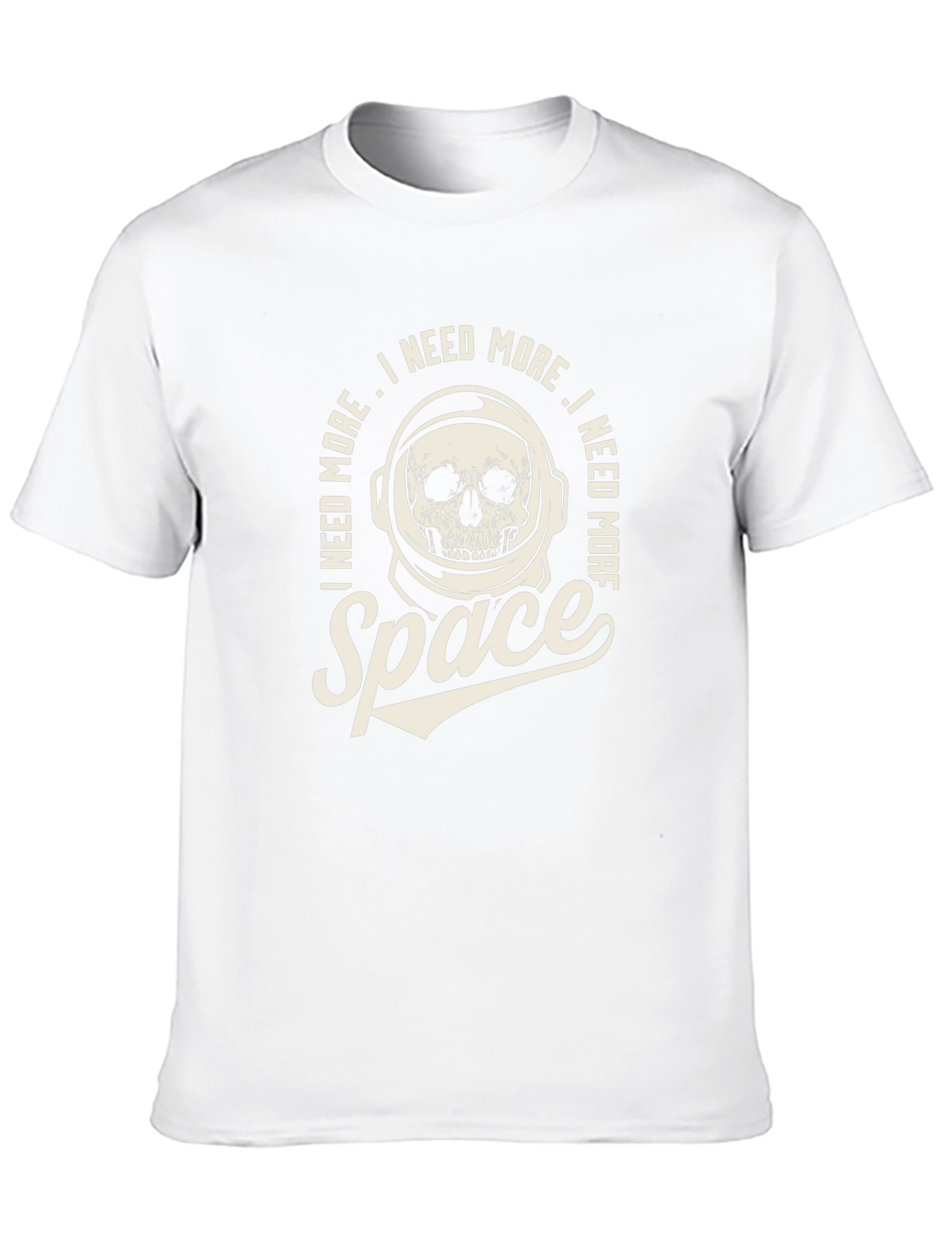 I Need More Space T-Shirt - Astronaut Skull