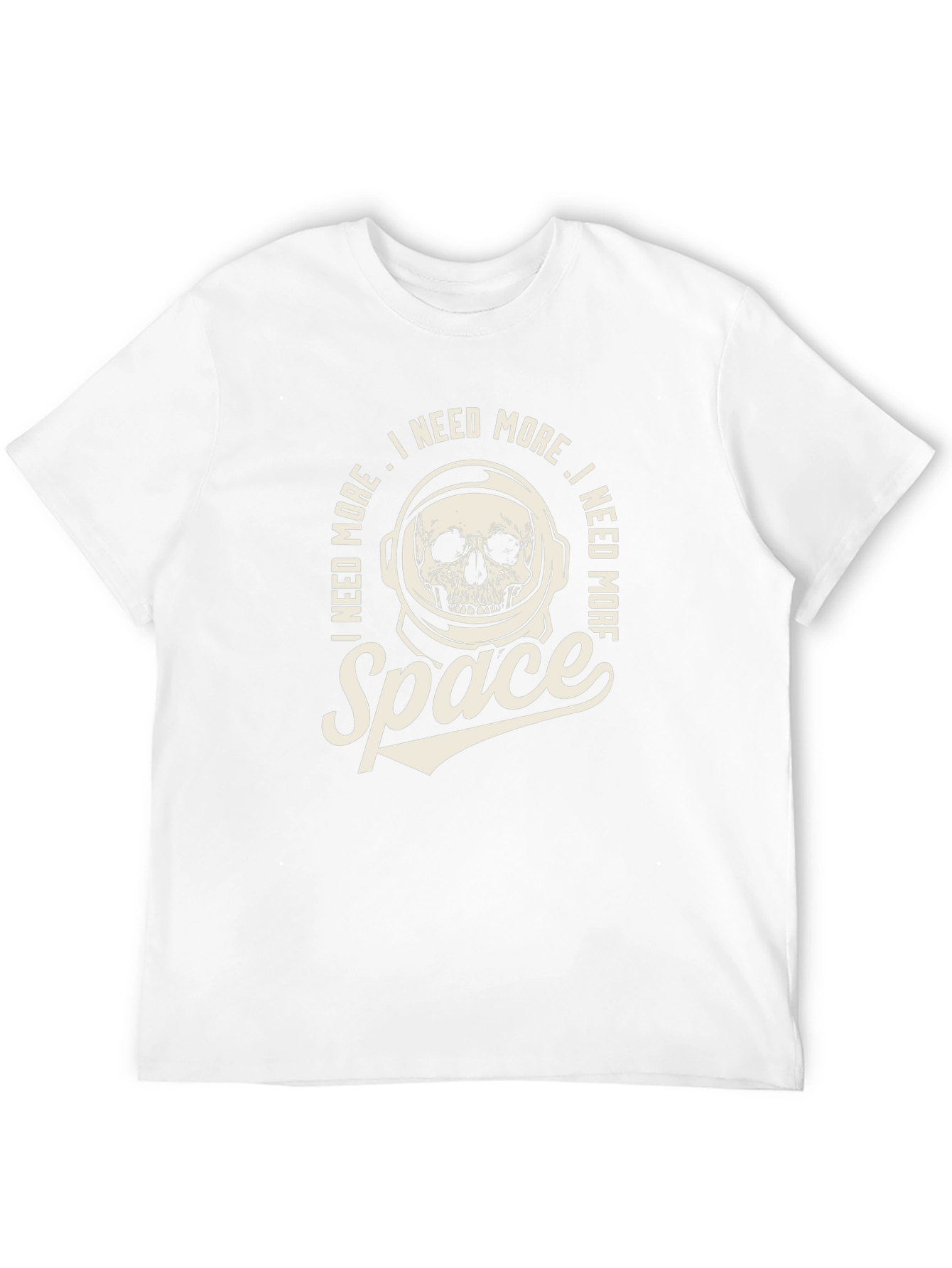 I Need More Space T-Shirt - Astronaut Skull