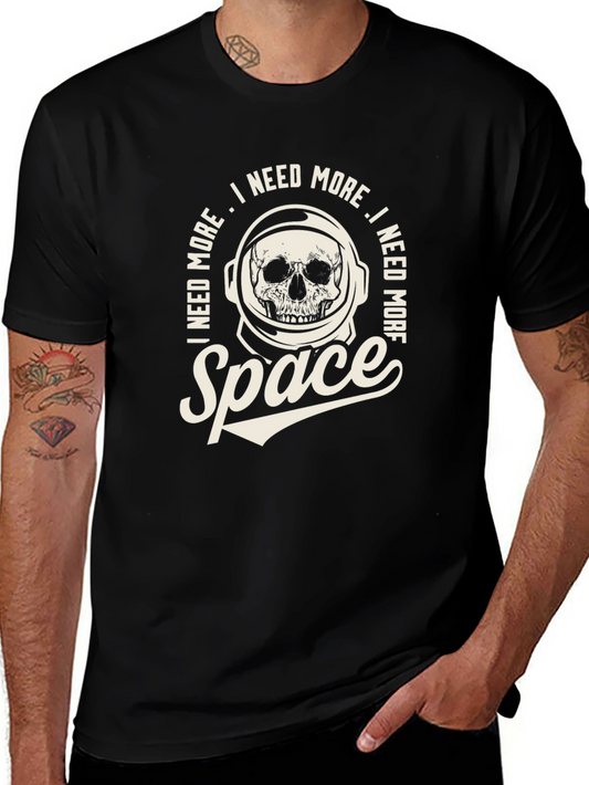 I Need More Space T-Shirt - Astronaut Skull