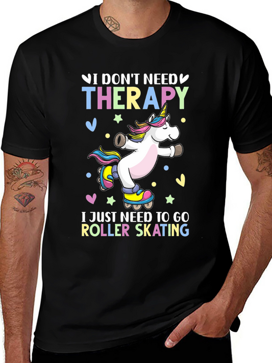 Unicorn Roller Skating T-Shirt - Therapy Alternative!