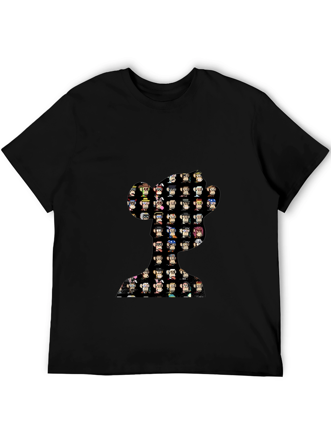 Bored Ape Black T-Shirt - Crypto Punk Style
