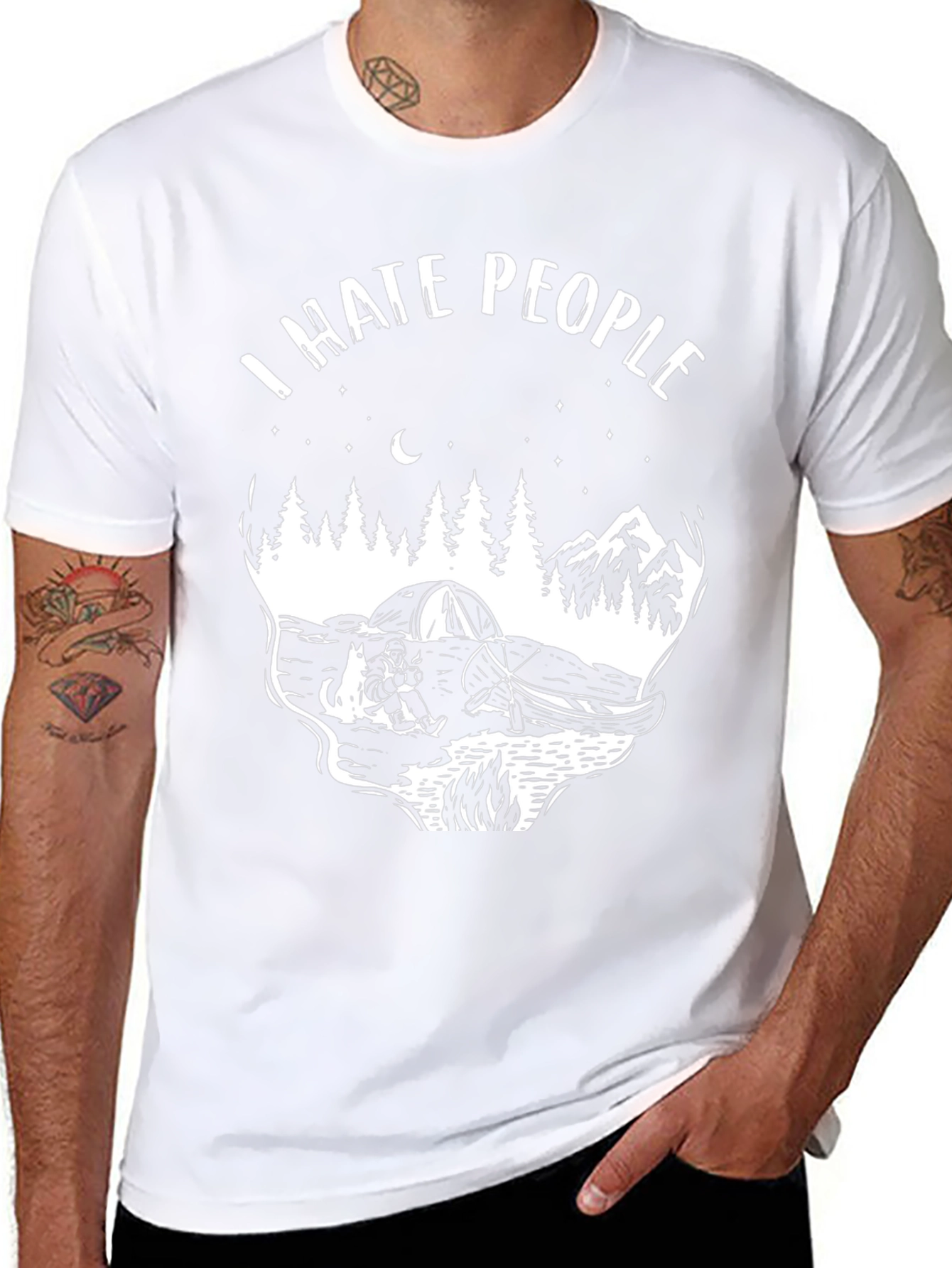 I Hate People Camping T-Shirt