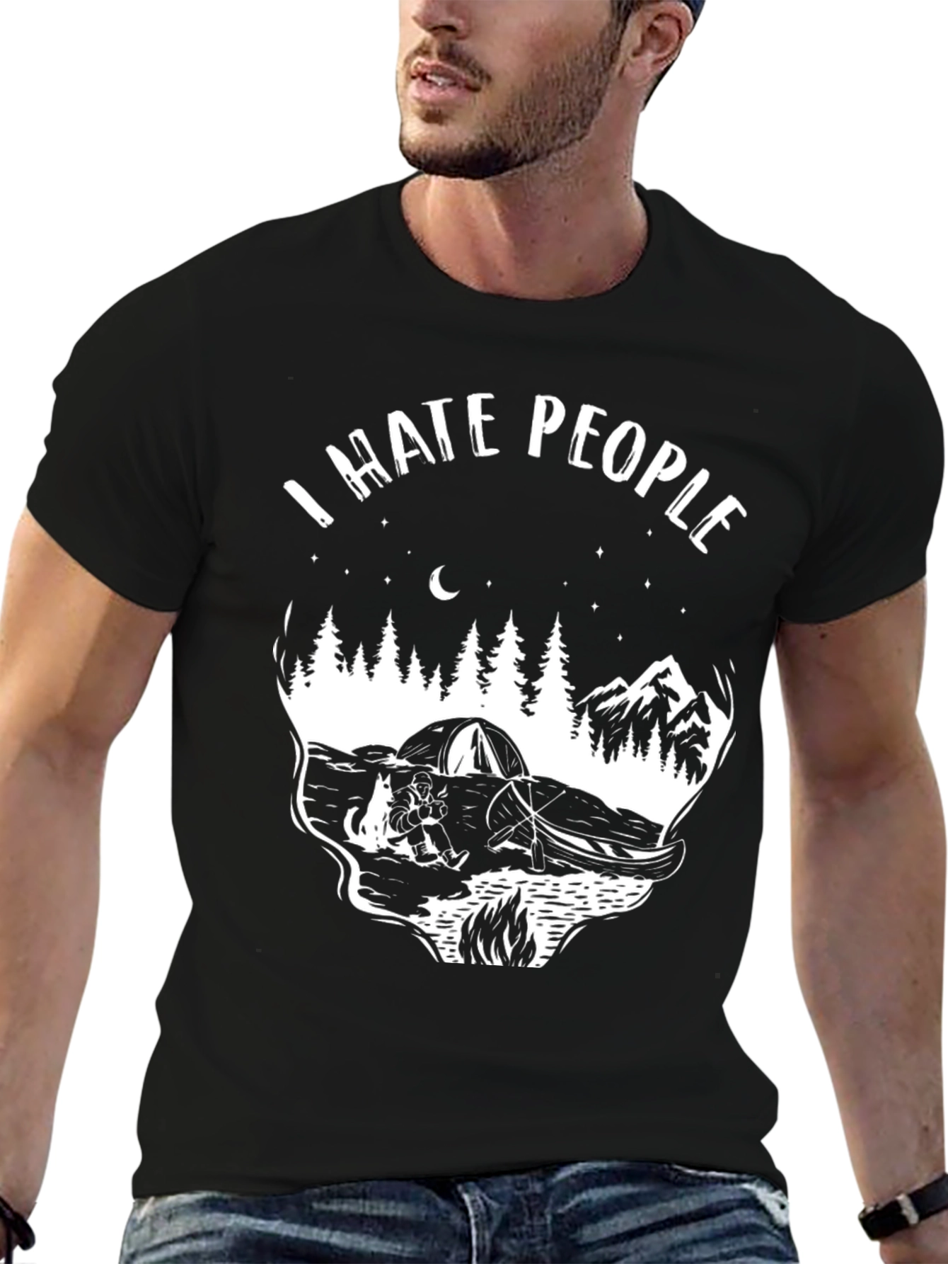I Hate People Camping T-Shirt