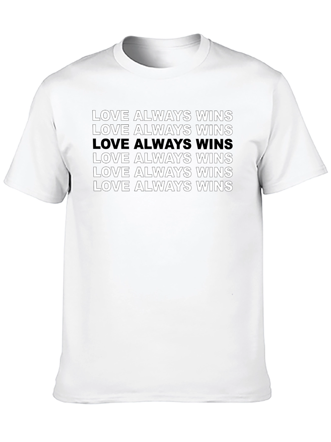 Love Always Wins Graphic Tee - Black