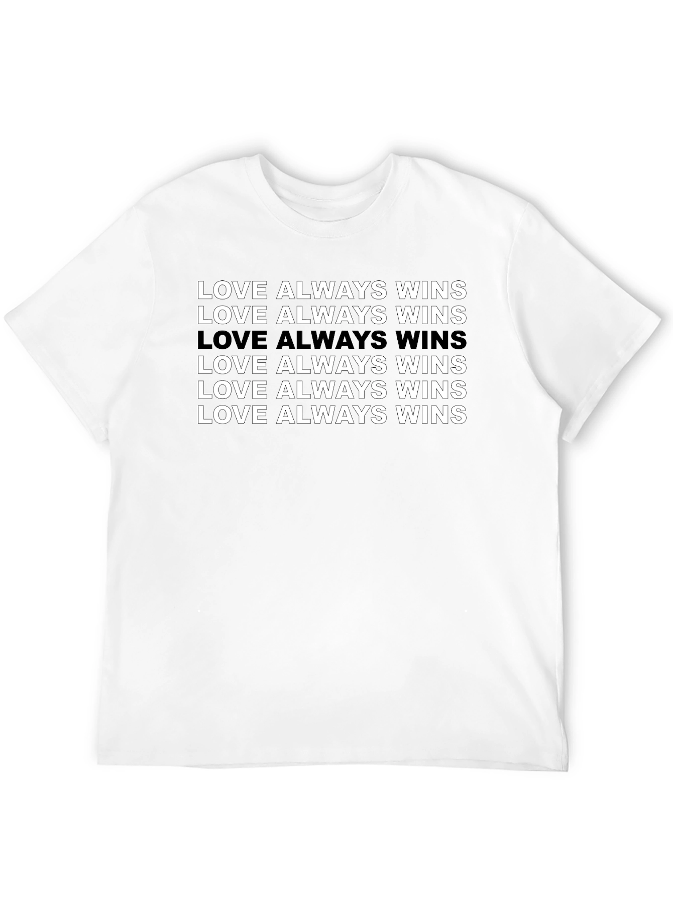 Love Always Wins Graphic Tee - Black