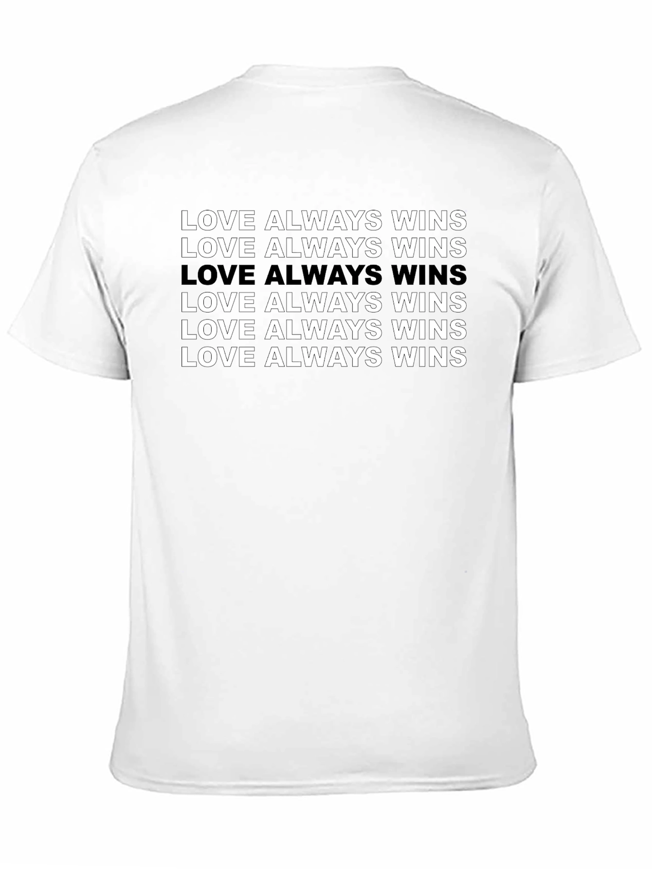 Love Always Wins Graphic Tee - Black