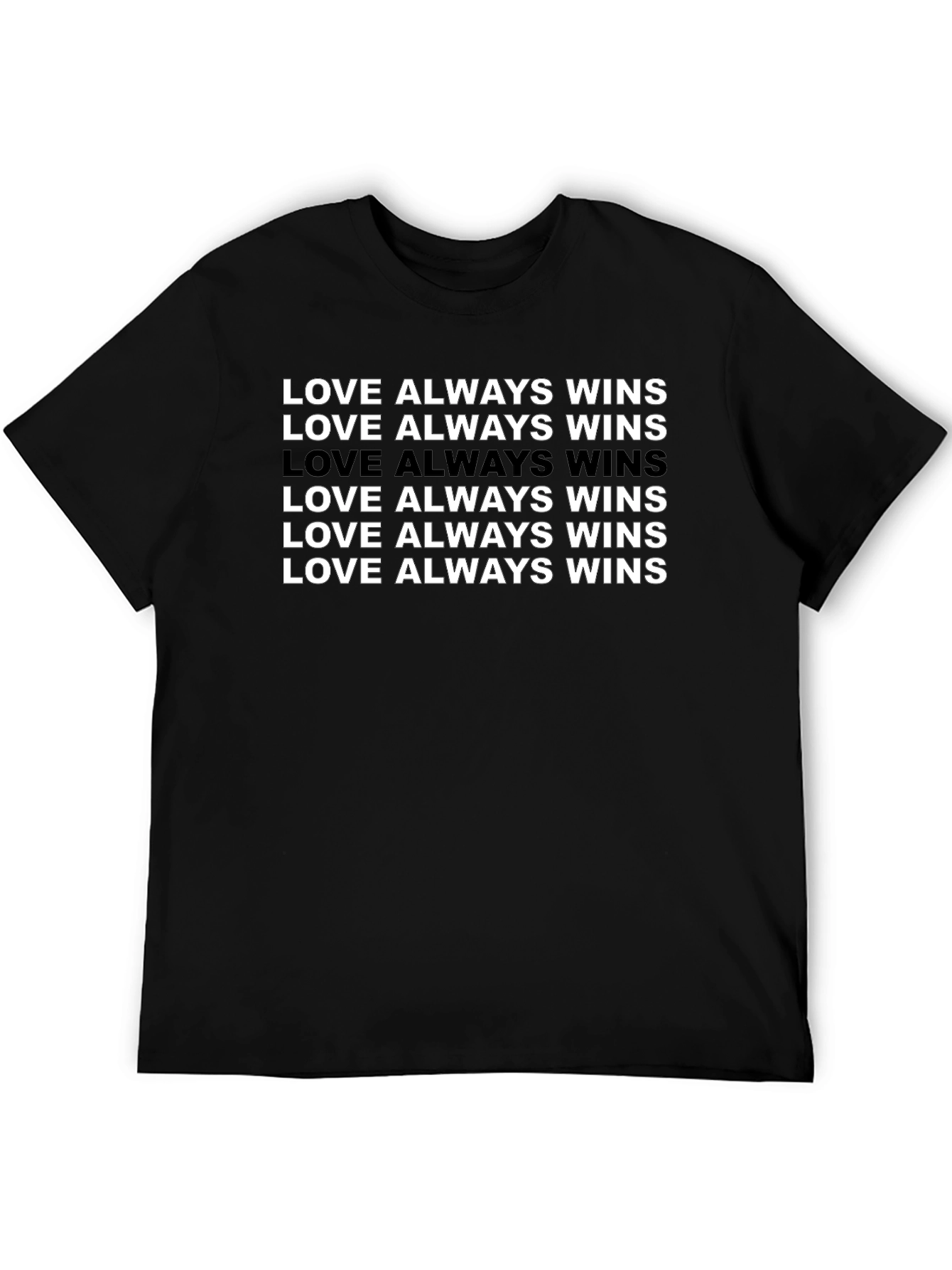 Love Always Wins Graphic Tee - Black