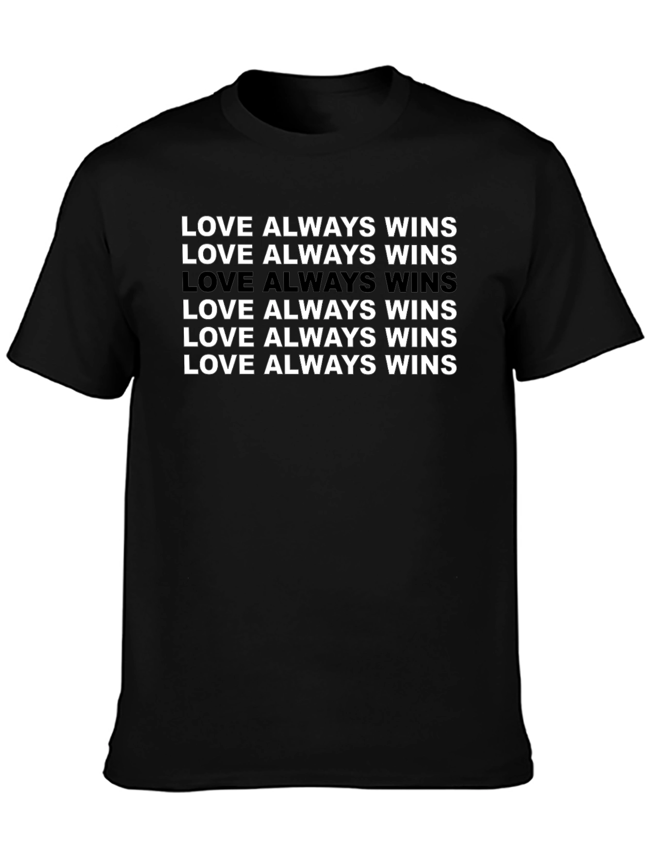 Love Always Wins Graphic Tee - Black