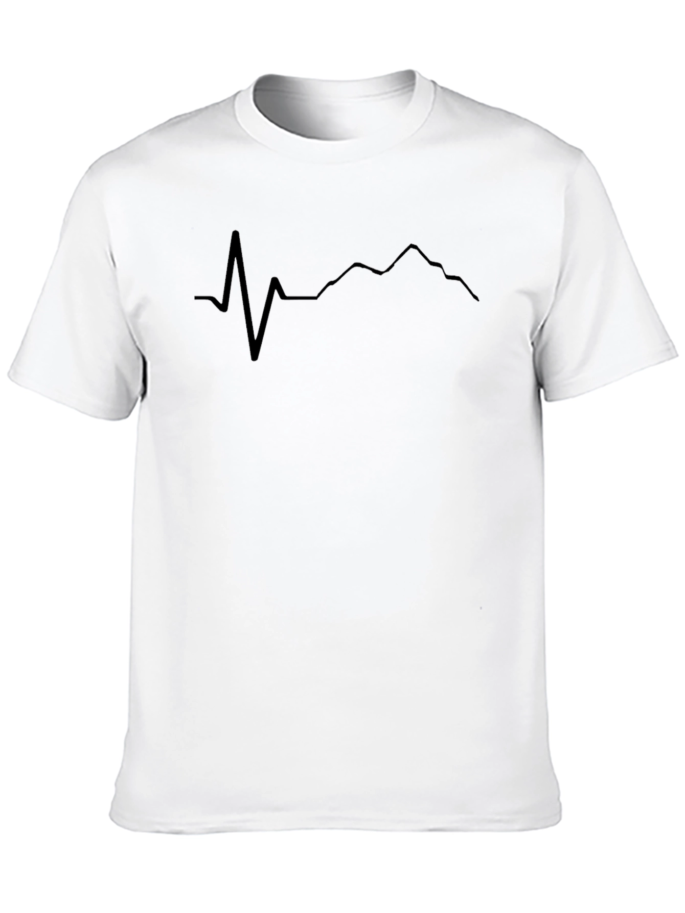 Mountain Heartbeat Tee - Black Graphic T-Shirt