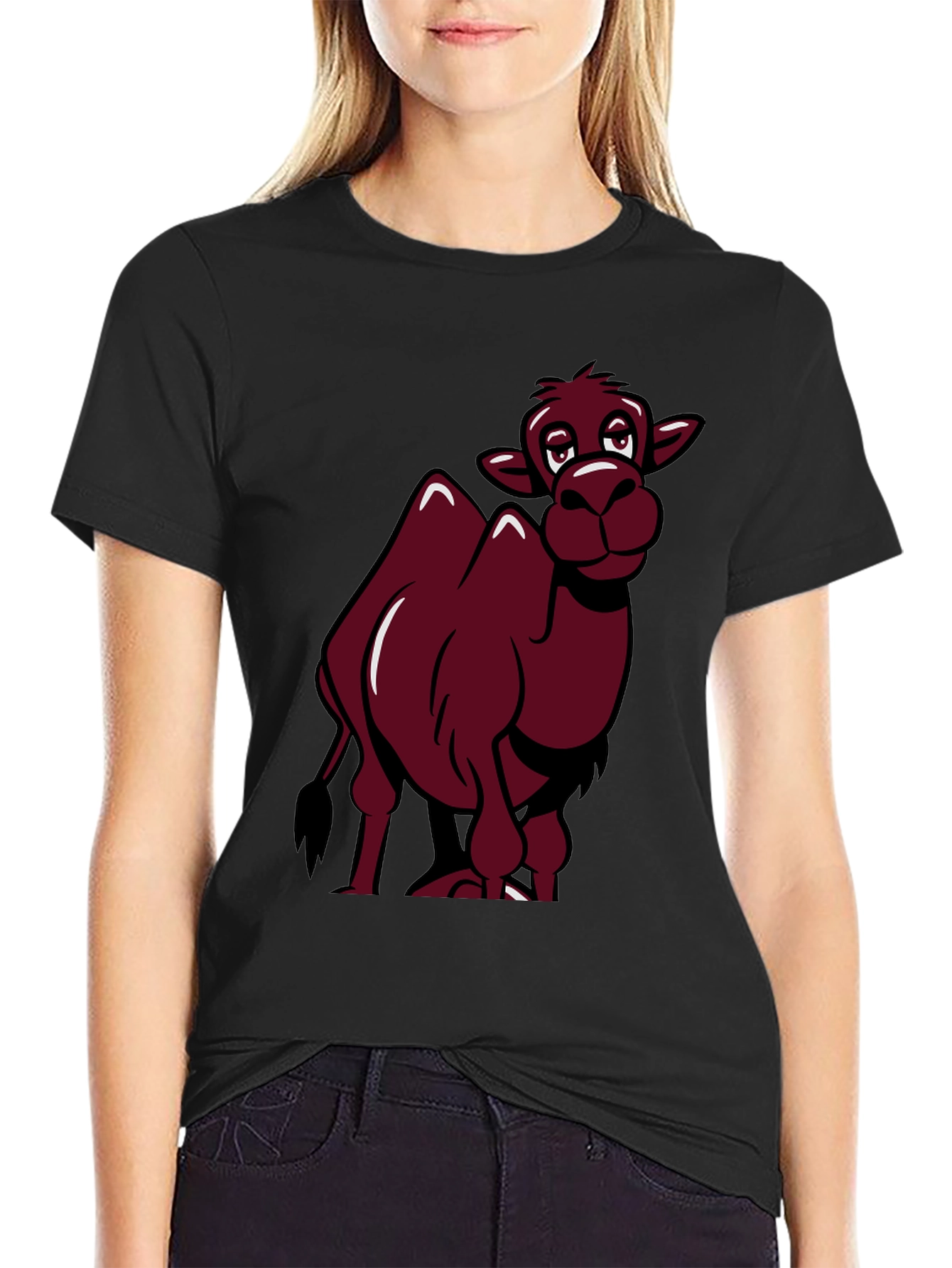 Funny Camel Cartoon Graphic T-Shirt