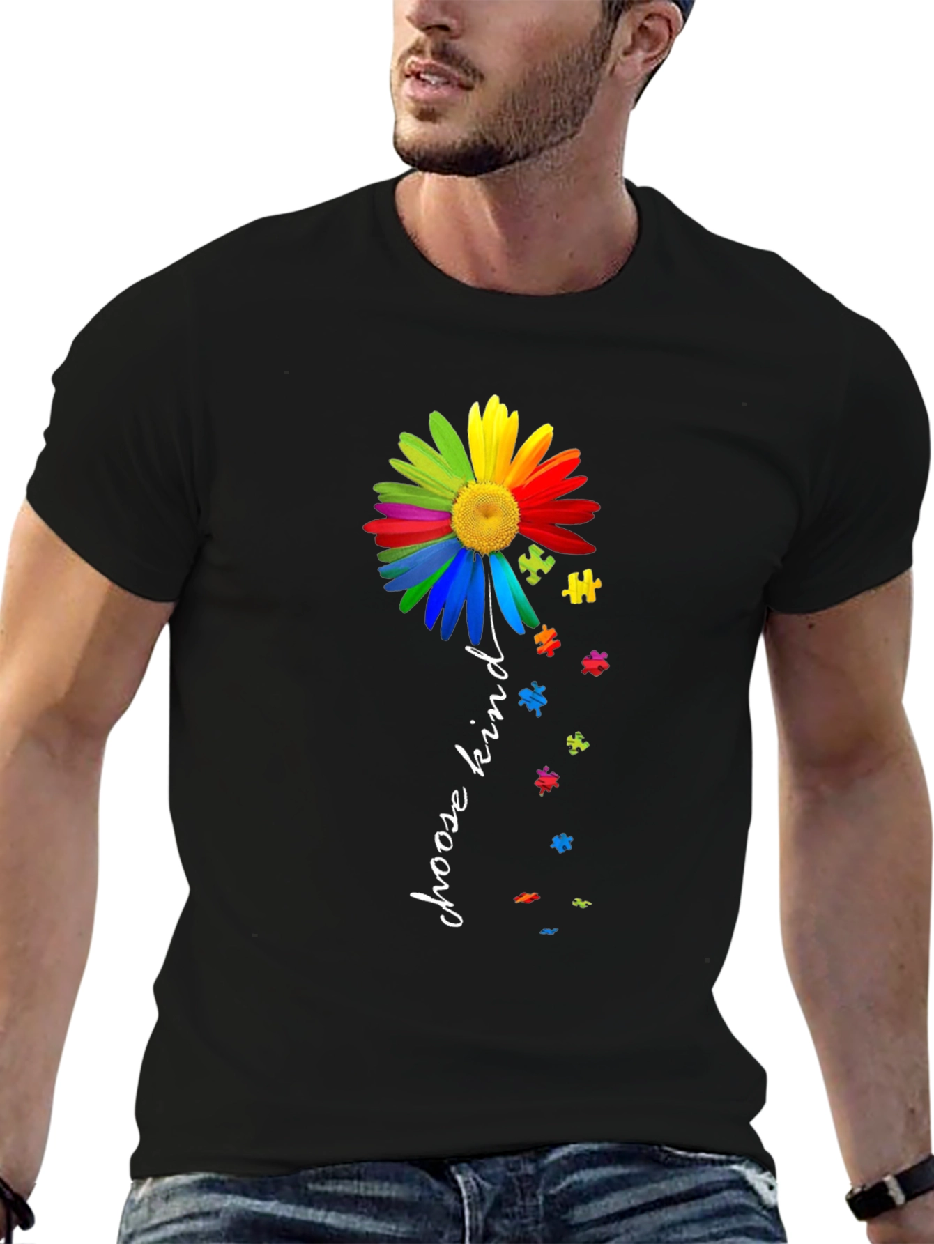 Choose Kind Autism Awareness Flower T-Shirt