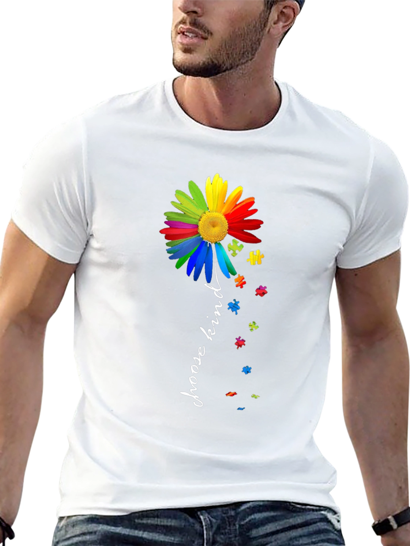 Choose Kind Autism Awareness Flower T-Shirt