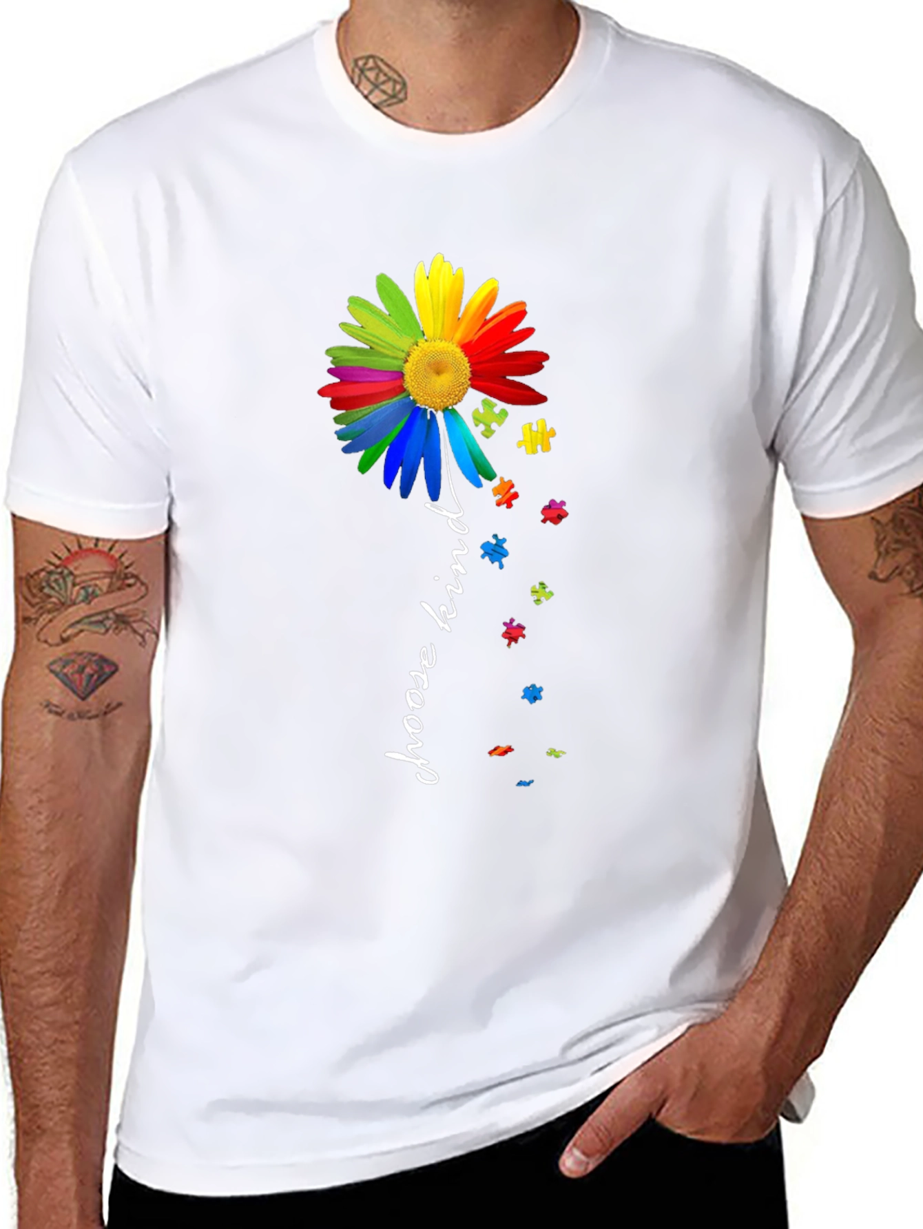 Choose Kind Autism Awareness Flower T-Shirt