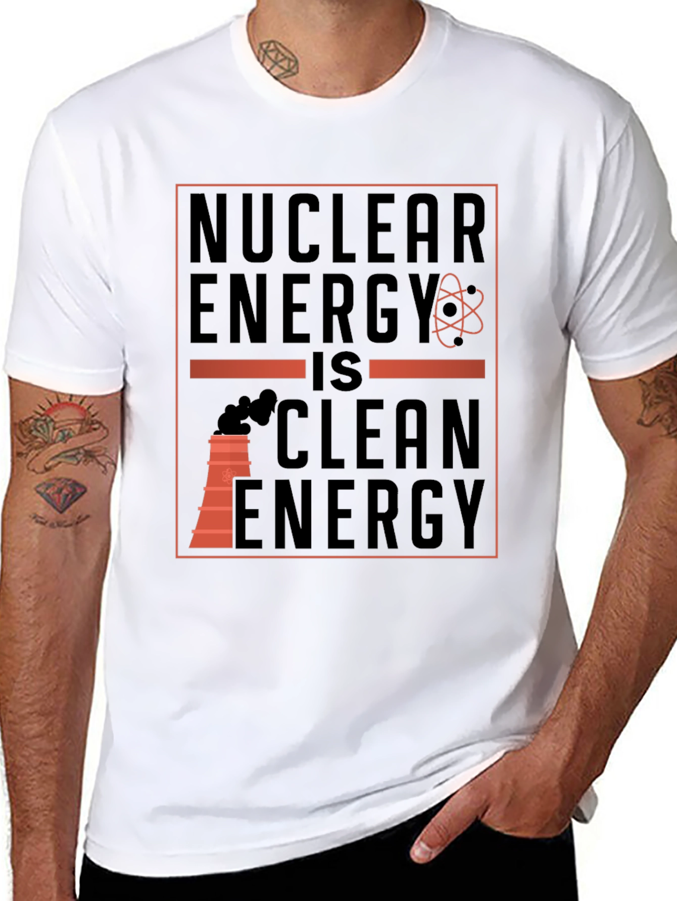 Nuclear Energy is Clean Energy Graphic T-Shirt