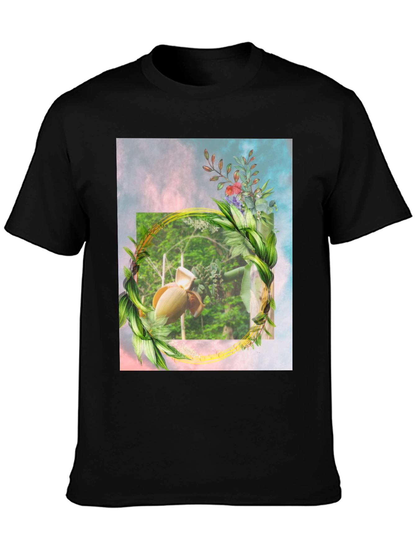 Botanical Banana Blossom Graphic T-Shirt
