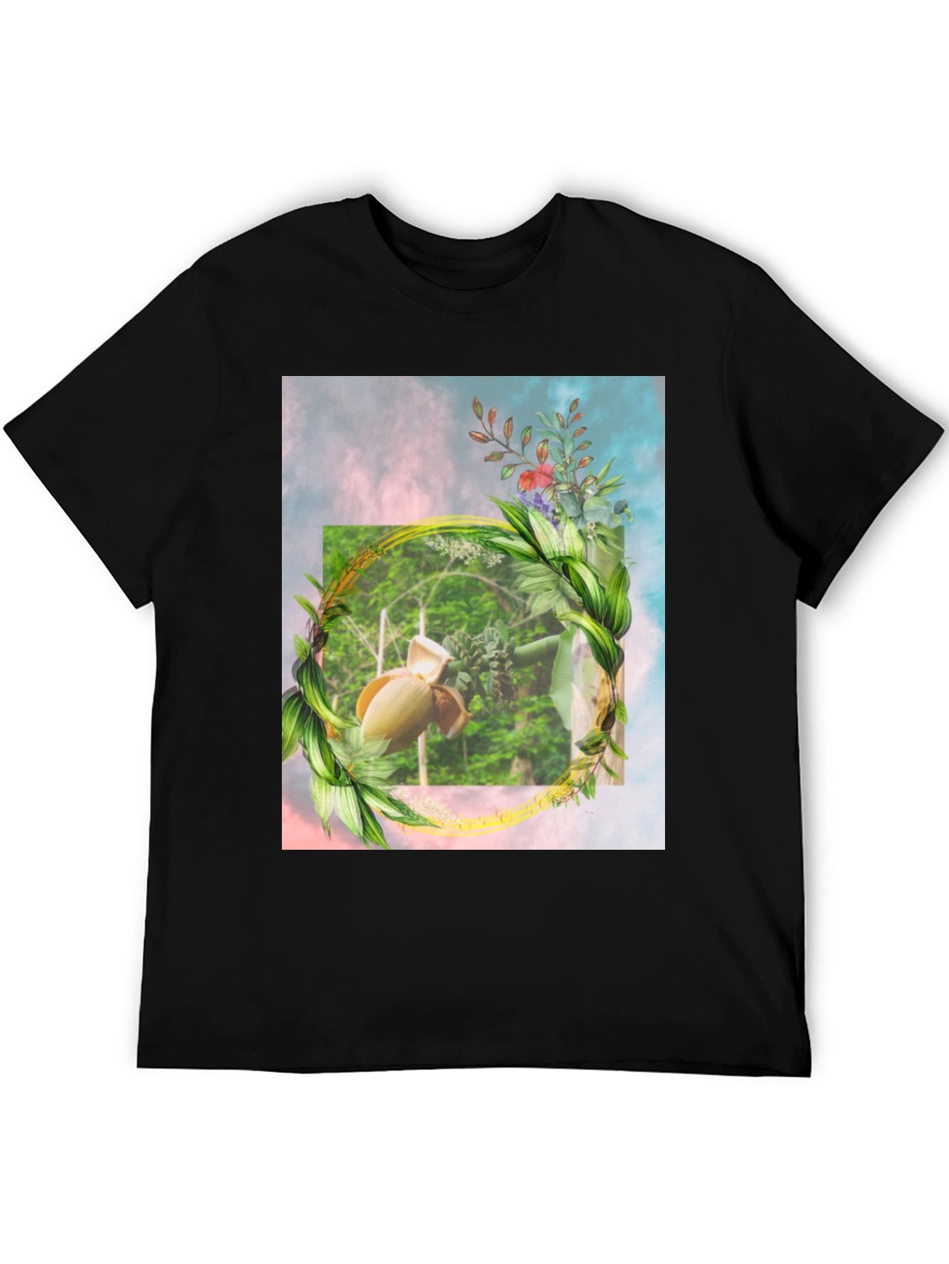 Botanical Banana Blossom Graphic T-Shirt
