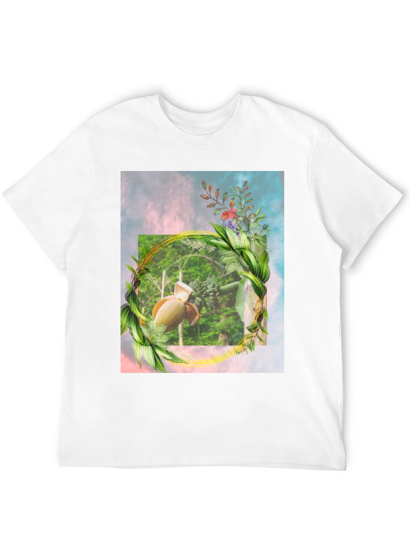Botanical Banana Blossom Graphic T-Shirt