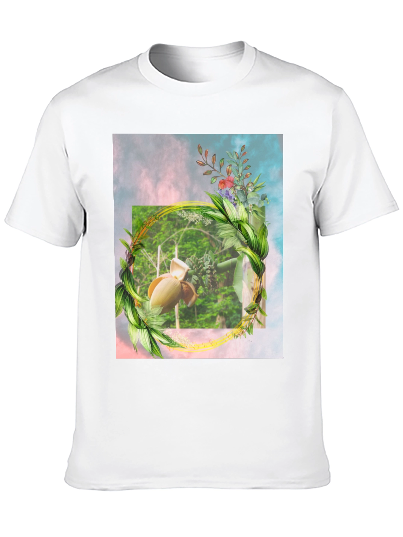 Botanical Banana Blossom Graphic T-Shirt