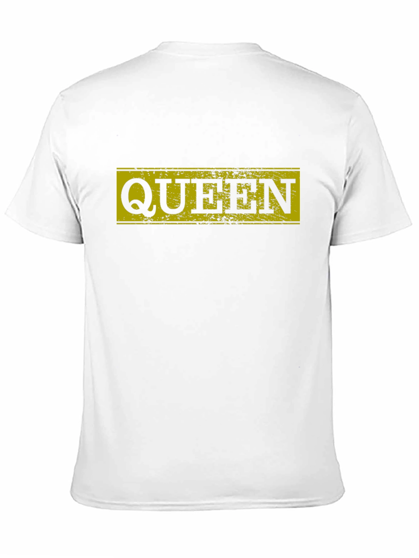 Queen Distressed Graphic Tee - Black Cotton T-Shirt