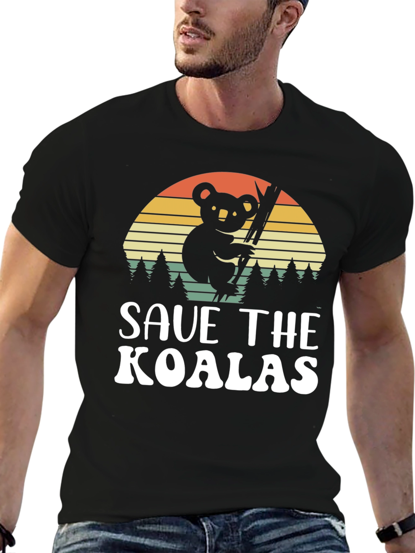 Save the Koalas T-Shirt - Retro Style