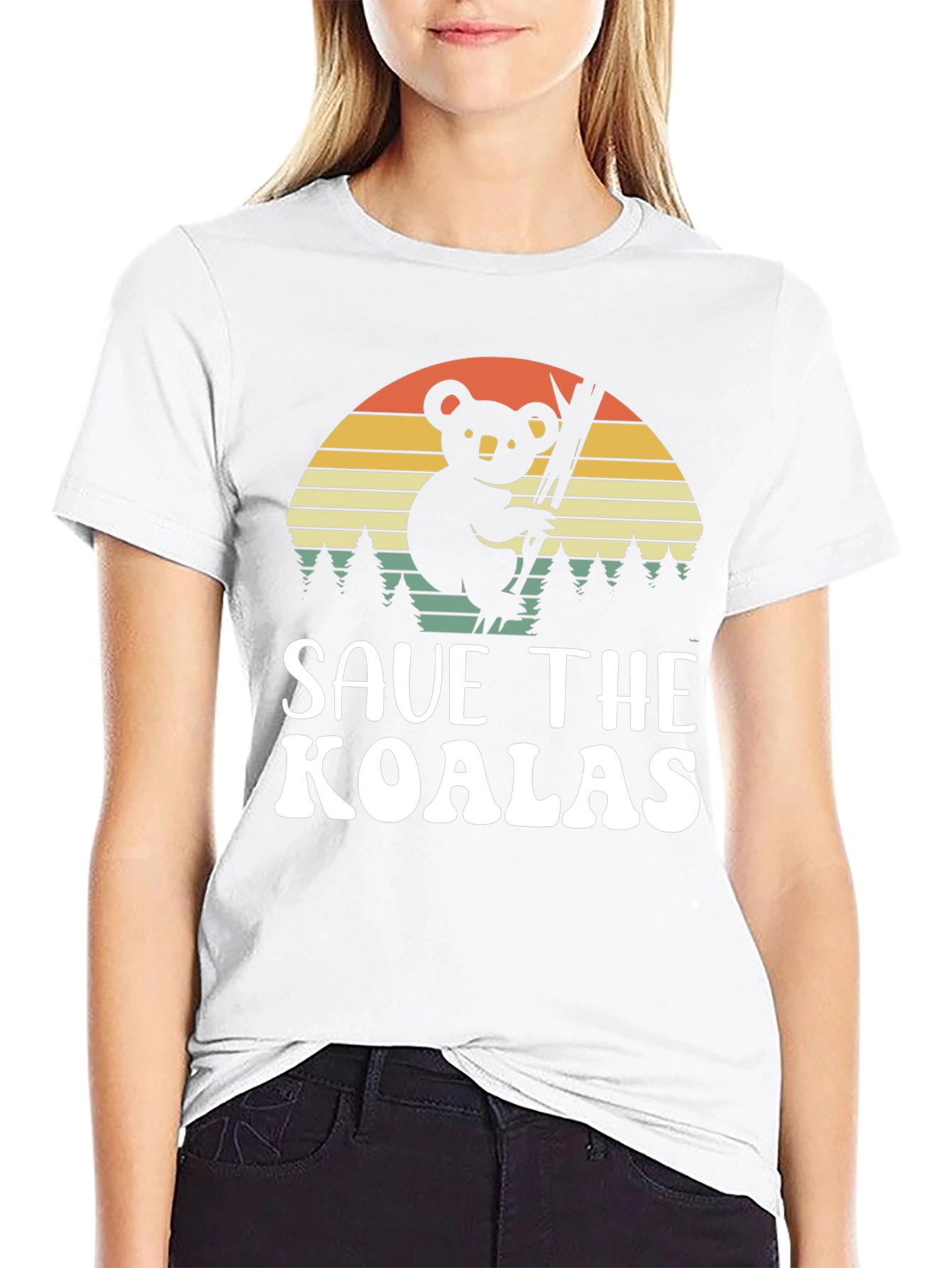 Save the Koalas T-Shirt - Retro Style