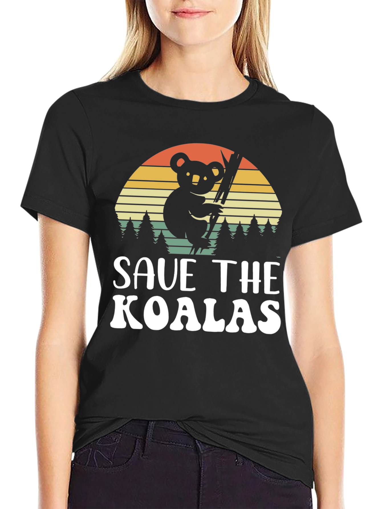Save the Koalas T-Shirt - Retro Style