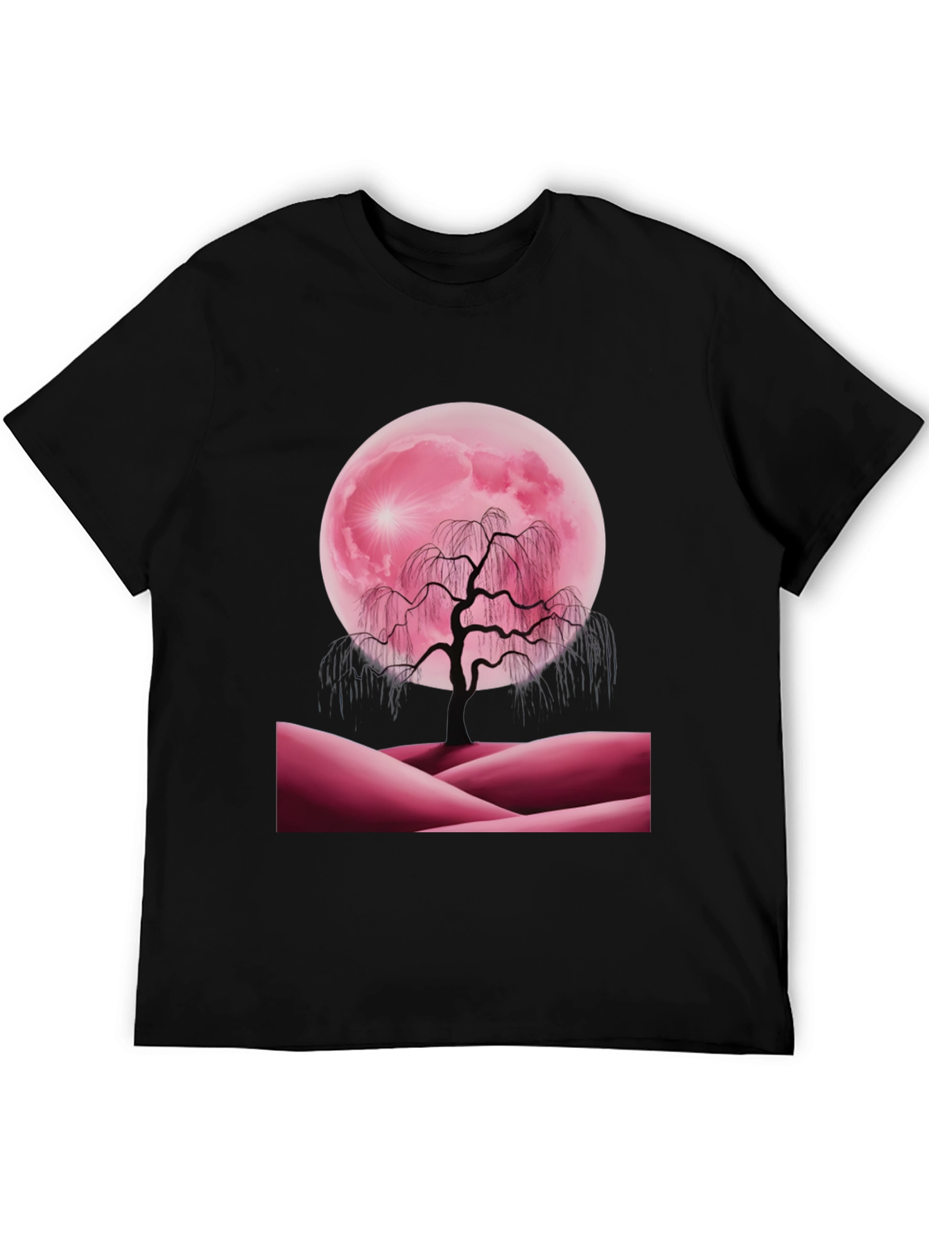 Pink Moon Tree Graphic Tee