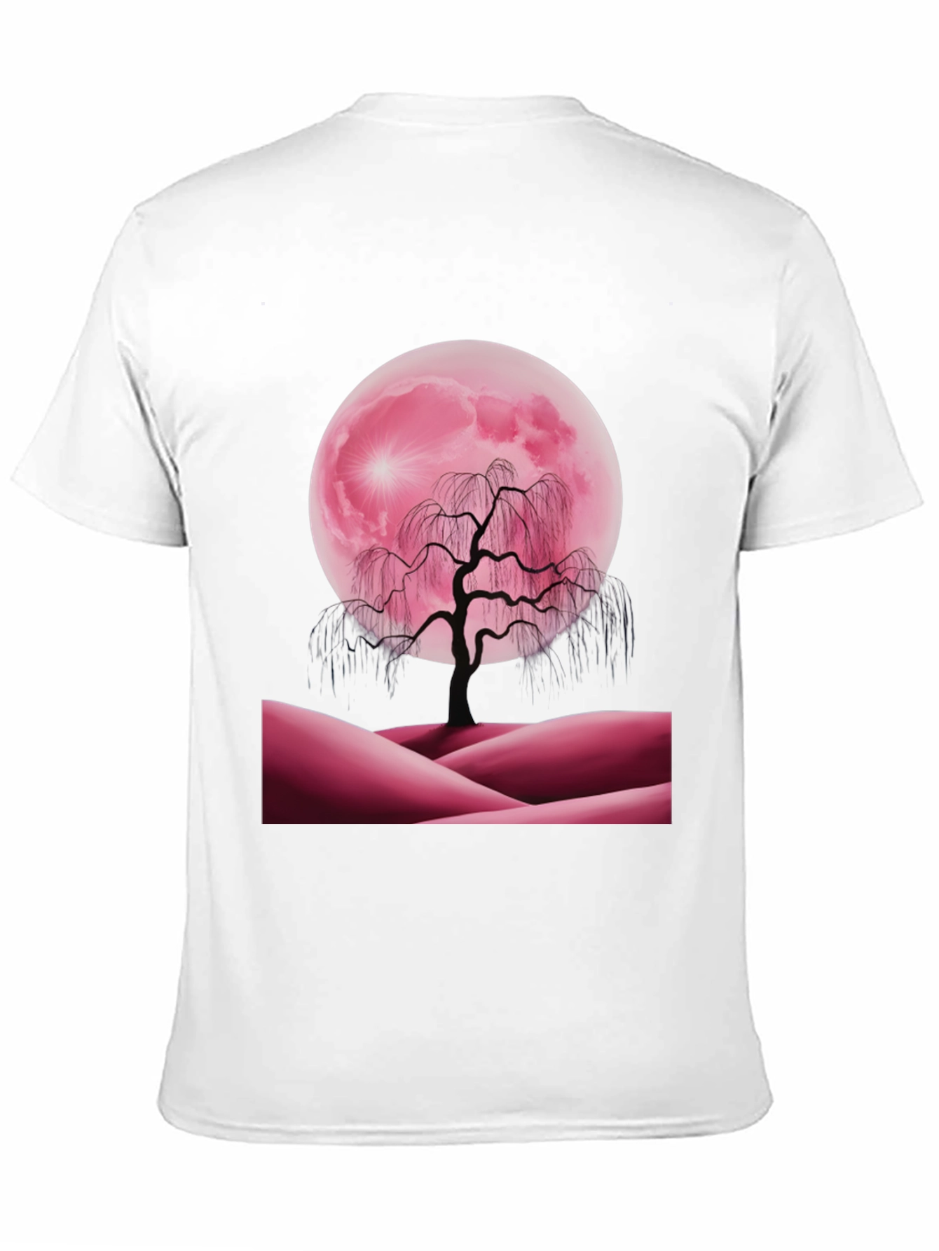 Pink Moon Tree Graphic Tee