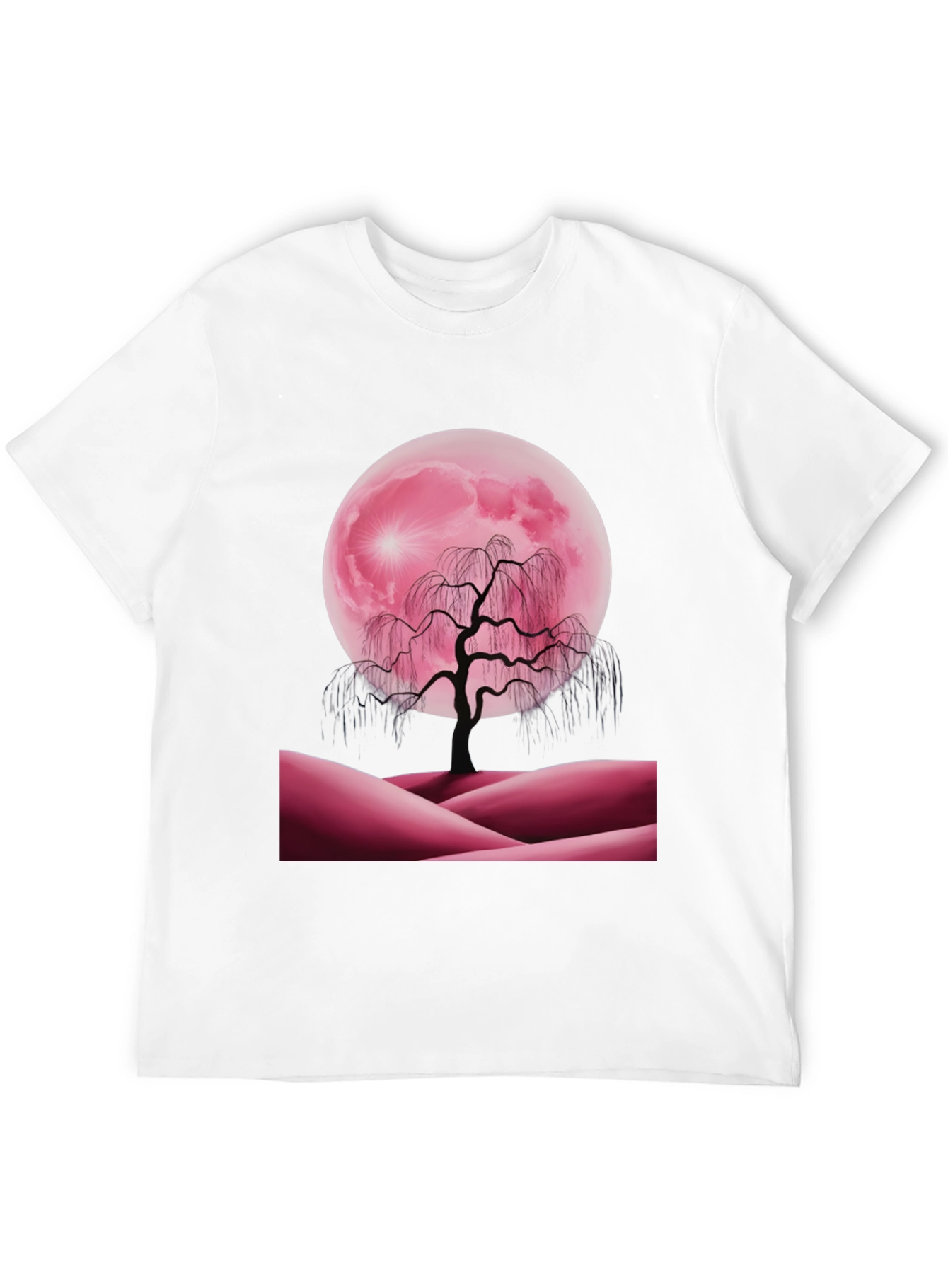 Pink Moon Tree Graphic Tee