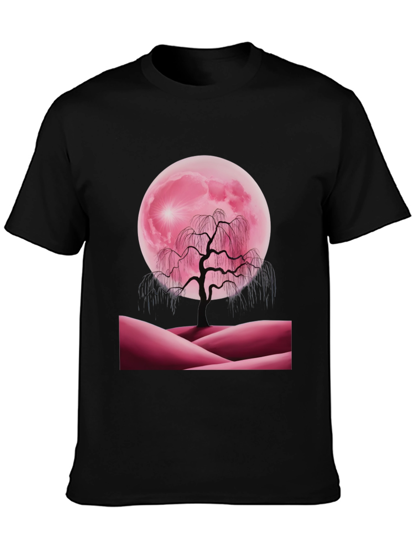 Pink Moon Tree Graphic Tee