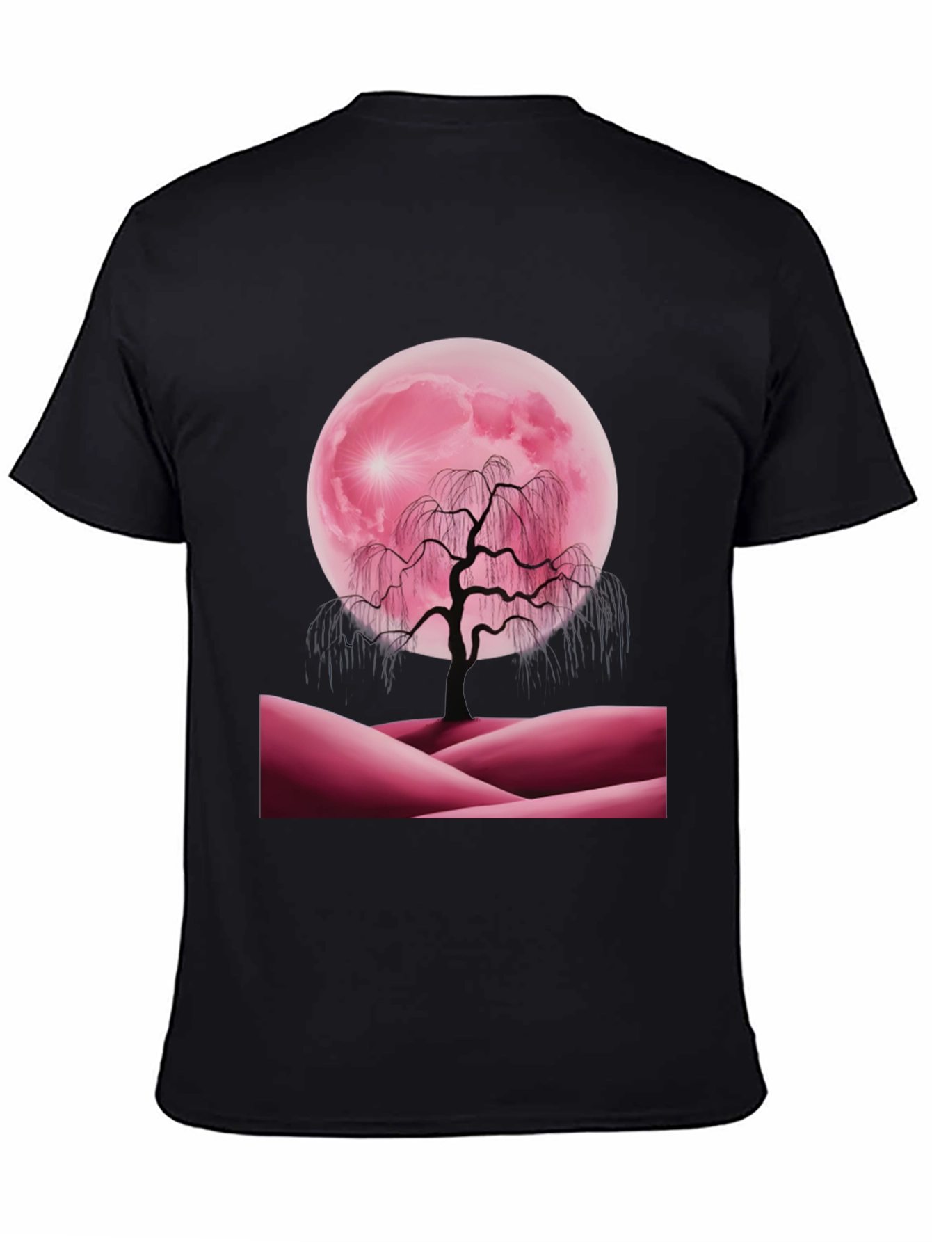Pink Moon Tree Graphic Tee