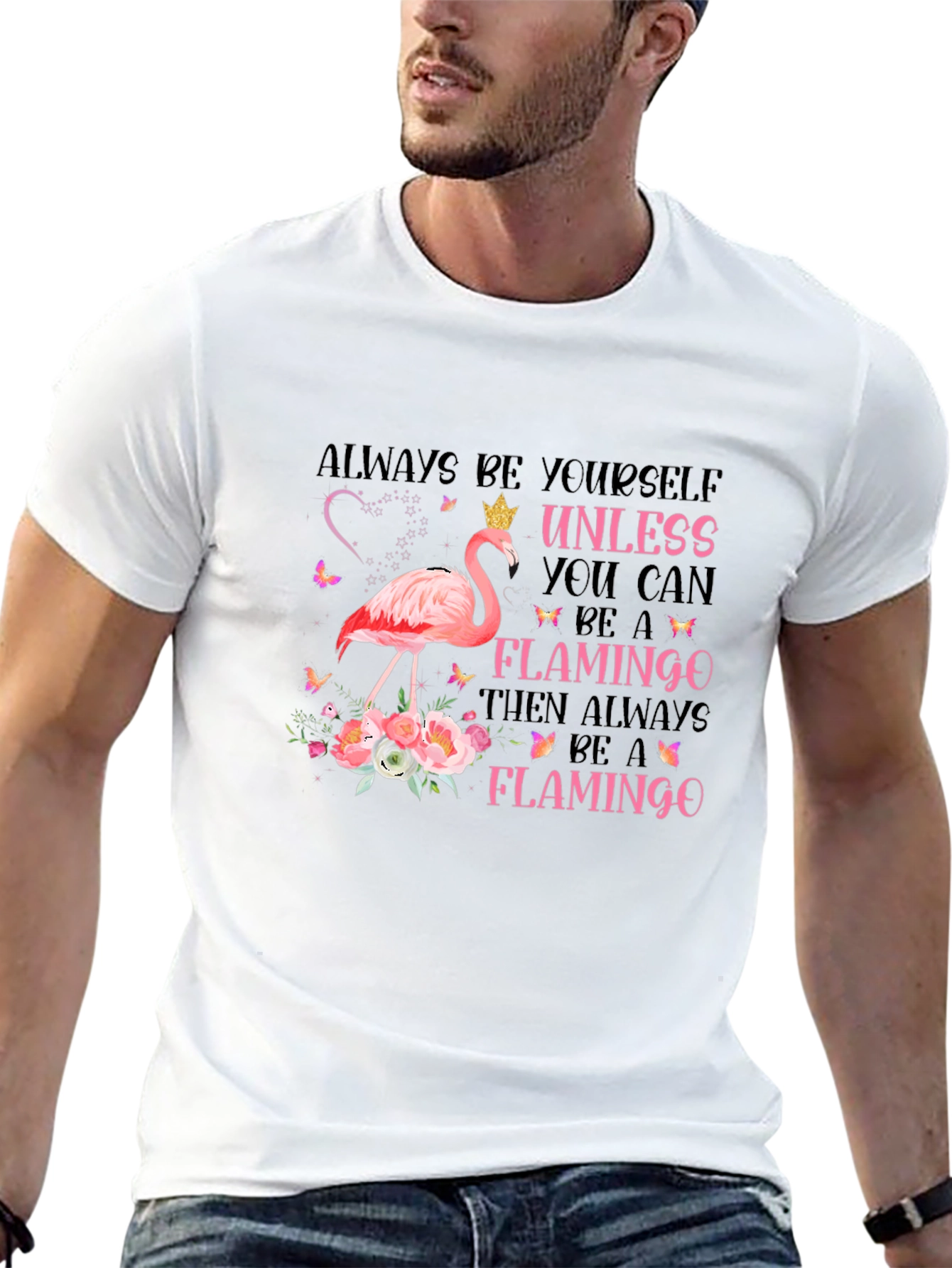 Always Be Yourself Flamingo Graphic Tee