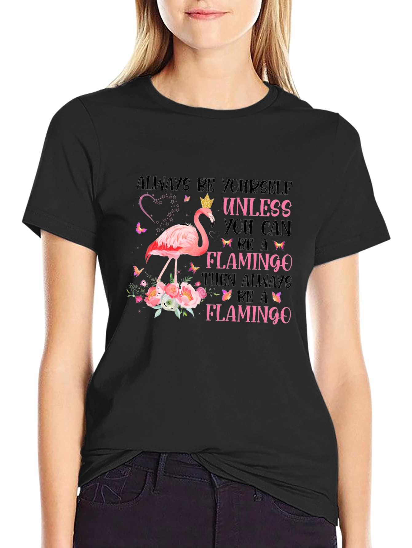 Always Be Yourself Flamingo Graphic Tee