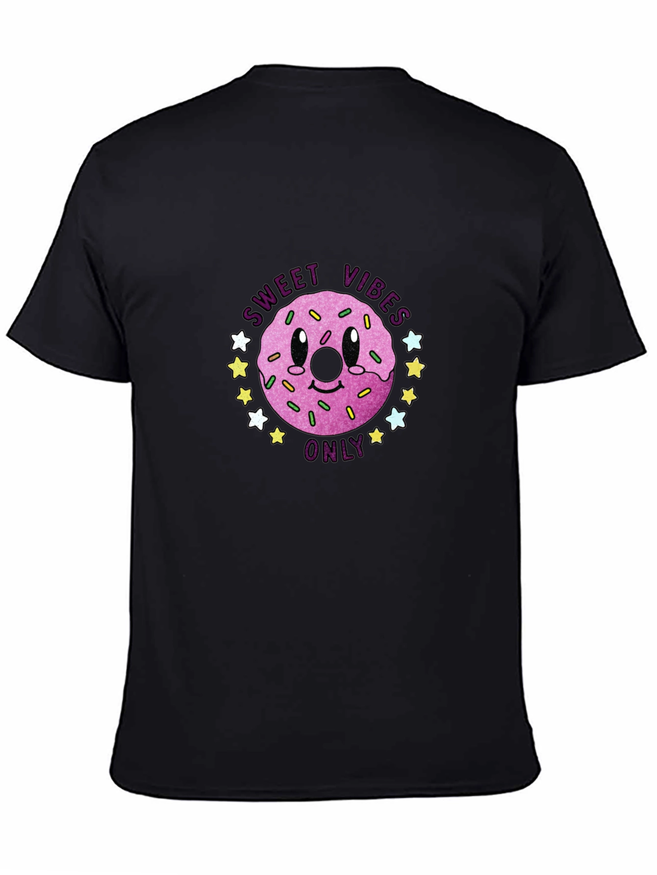 Sweet Vibes Only Graphic T-Shirt - Black