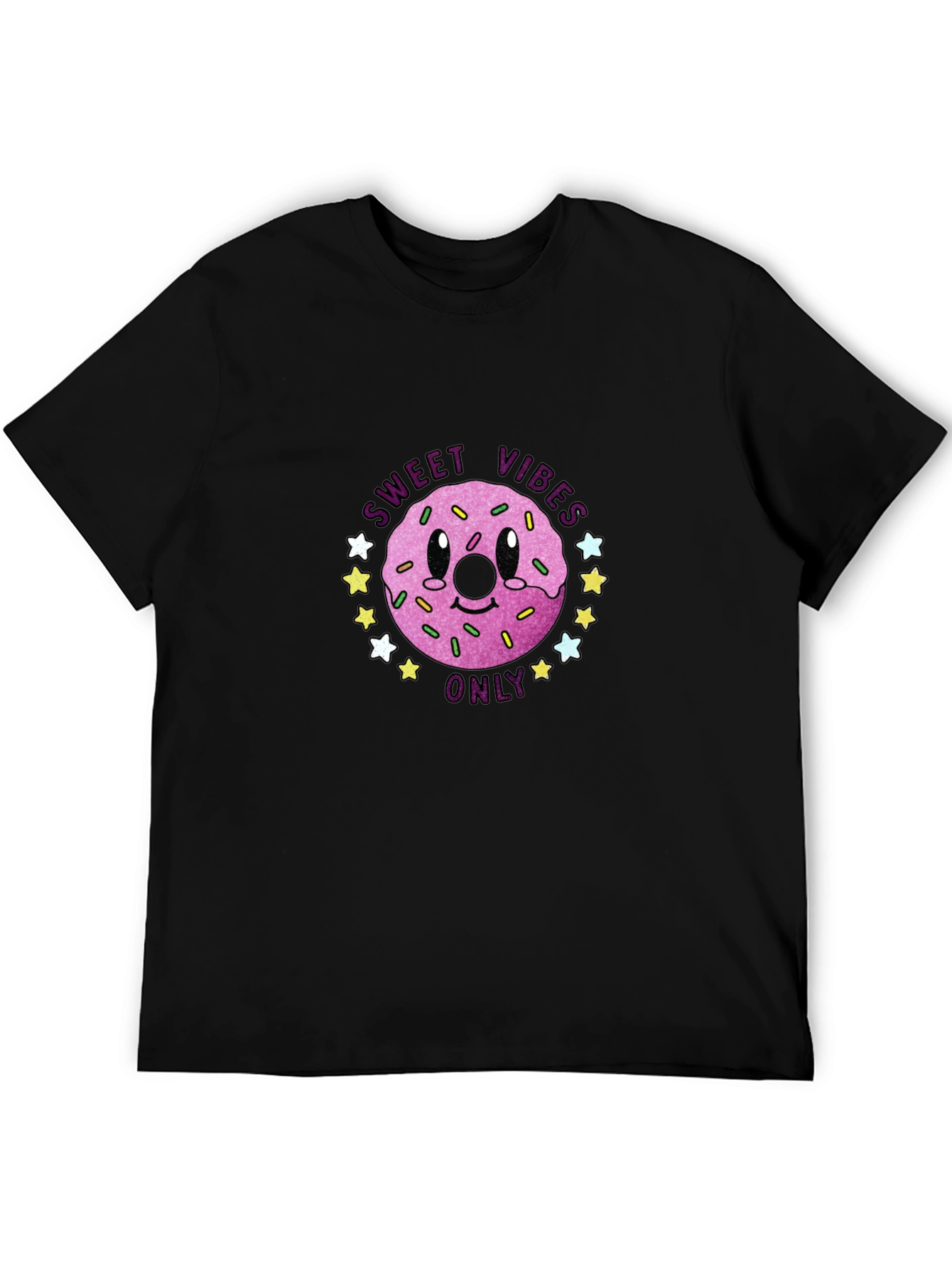 Sweet Vibes Only Graphic T-Shirt - Black