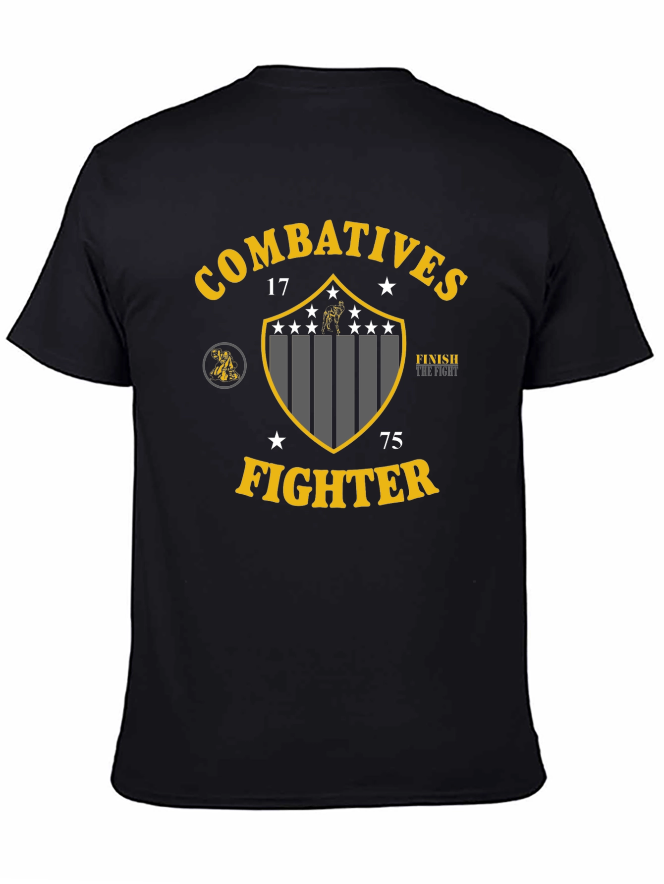 Combatitives Fighter Graphic T-Shirt - Black