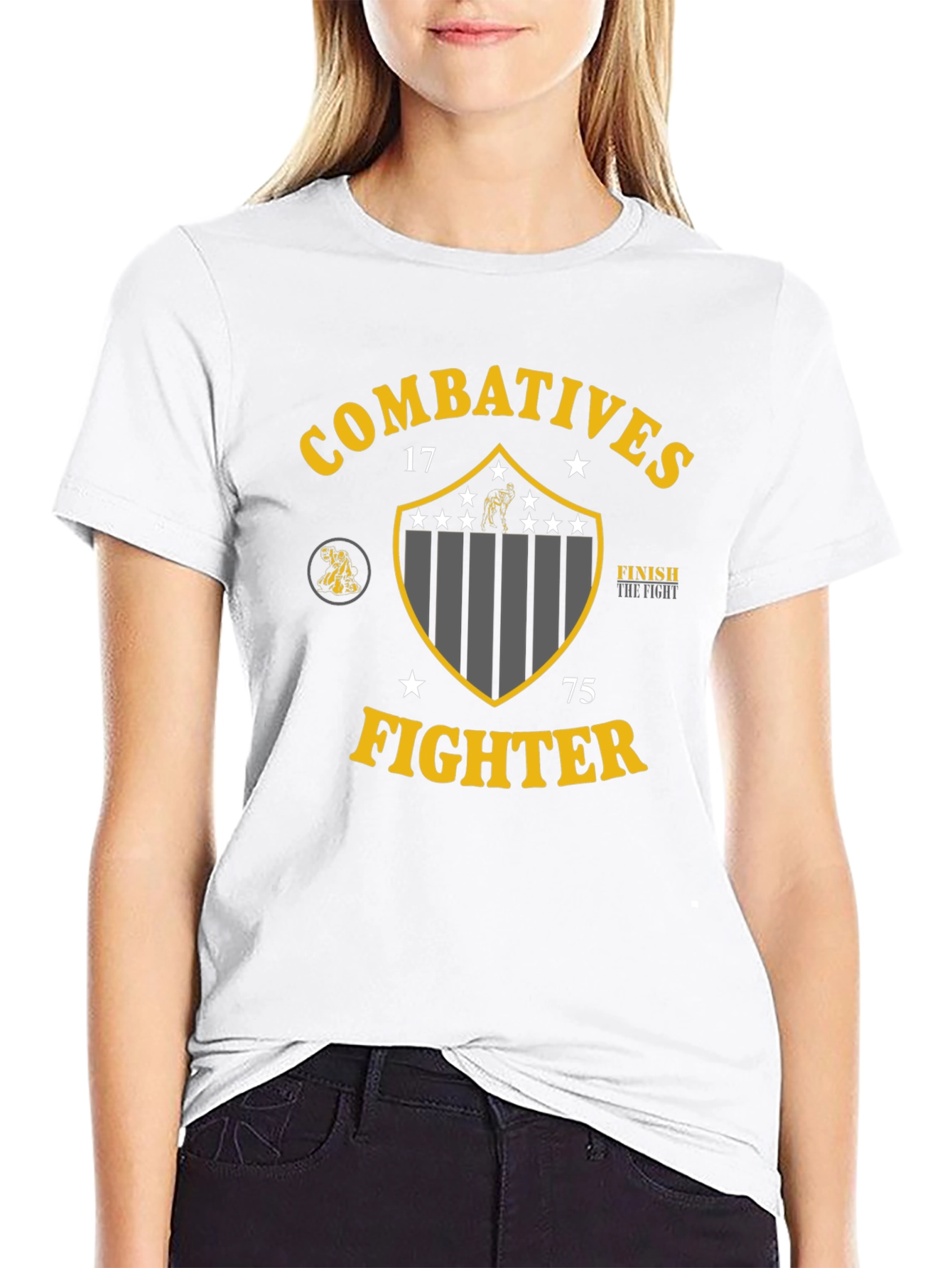 Combatitives Fighter Graphic T-Shirt - Black