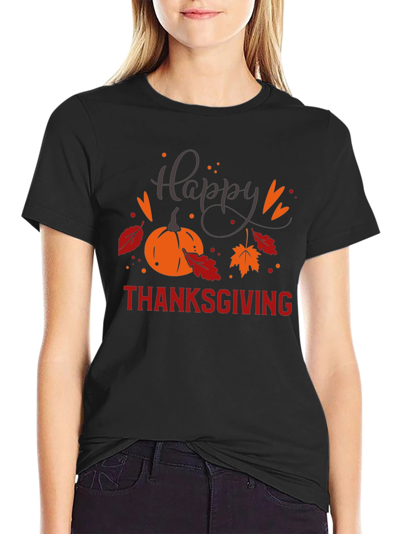 Happy Thanksgiving Graphic T-Shirt
