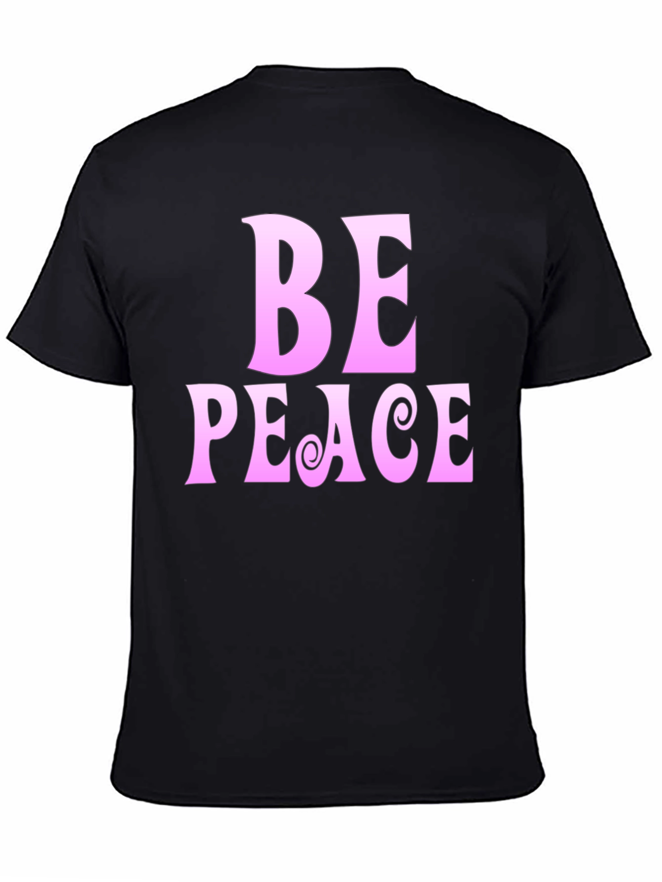 Be Peace Black Graphic T-Shirt