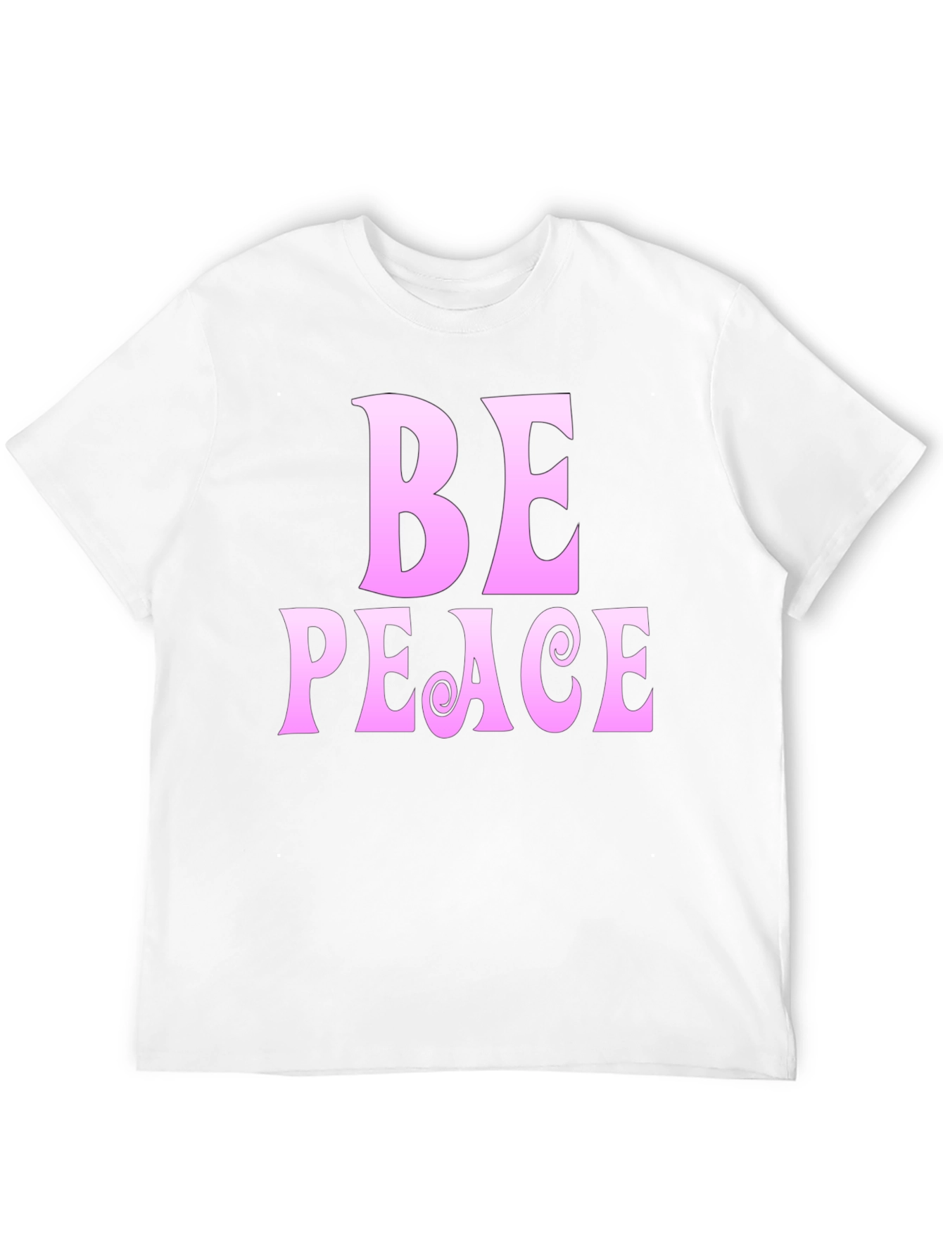 Be Peace Black Graphic T-Shirt